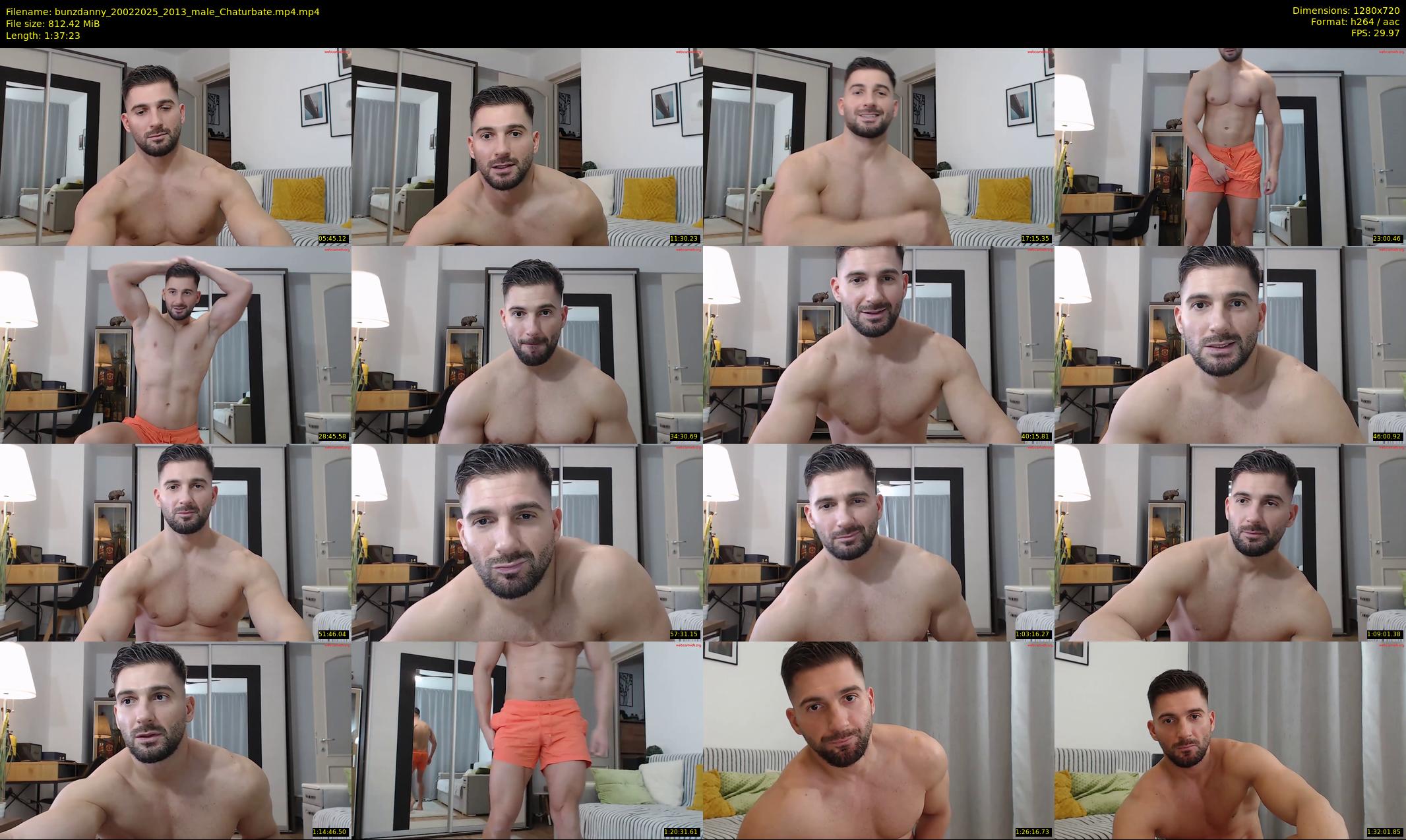 bunzdanny — 98 minute Chaturbate male cam show recording, 720p, Feb 20, 2025