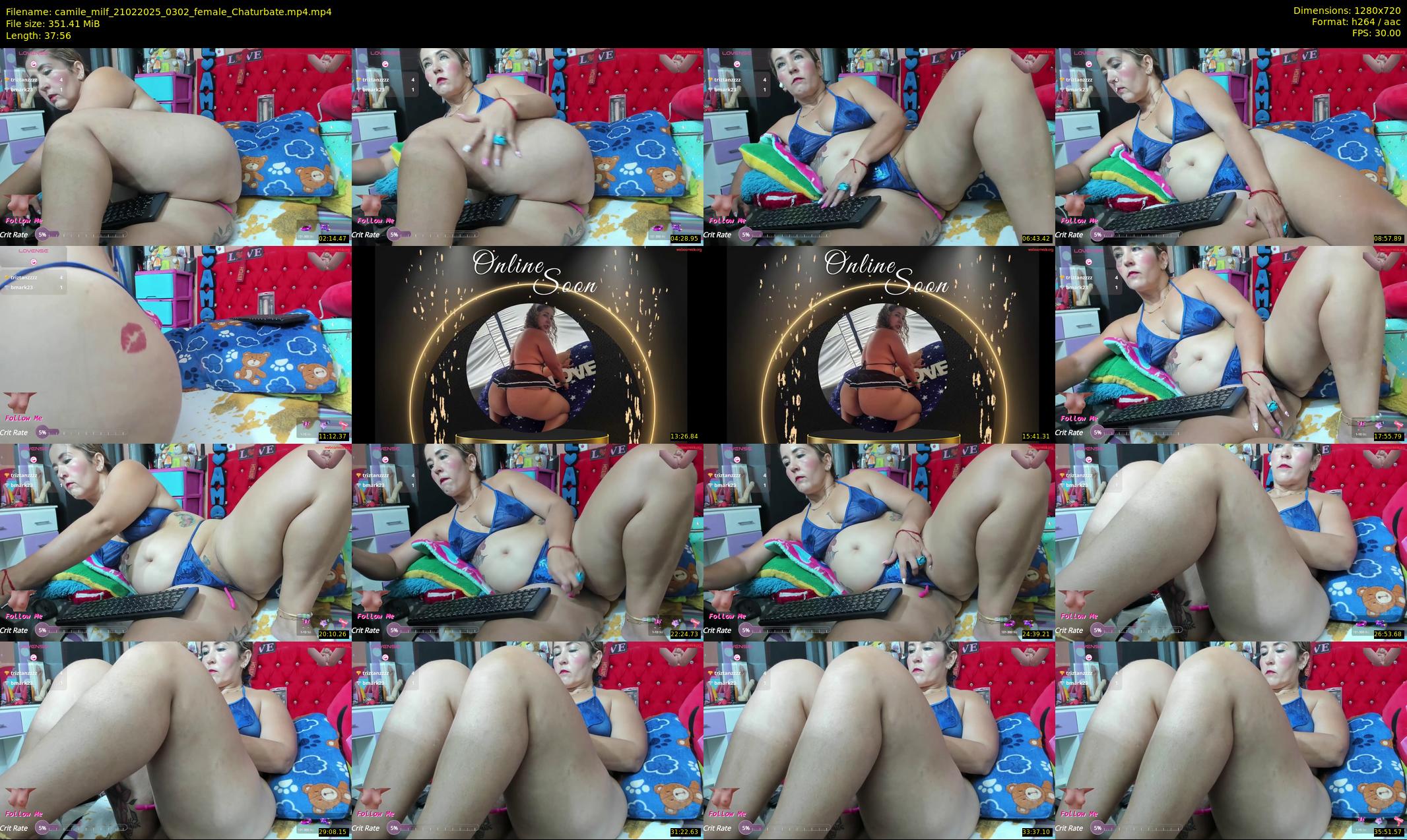 camile_milf — 38 minute Chaturbate female cam show recording, 720p, Feb 21, 2025