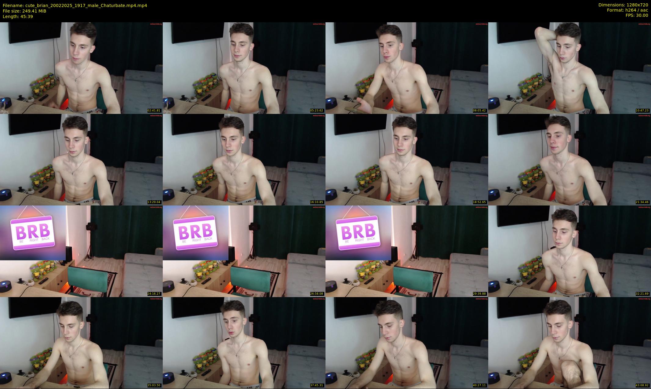 cute_brian — 46 minute Chaturbate male cam show recording, 720p, Feb 20, 2025