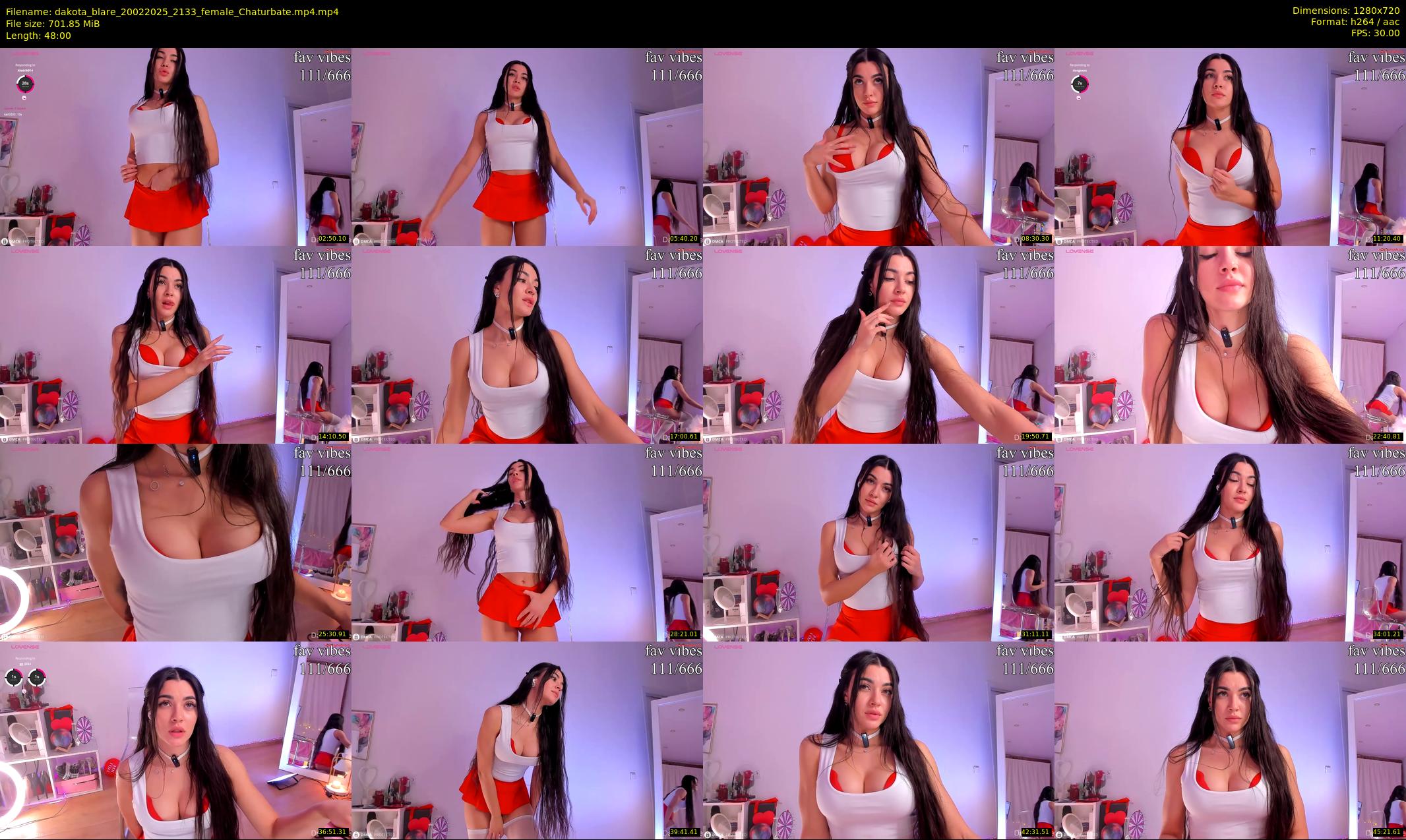 dakota_blare — 48 minute Chaturbate female cam show recording, 720p, Feb 20, 2025