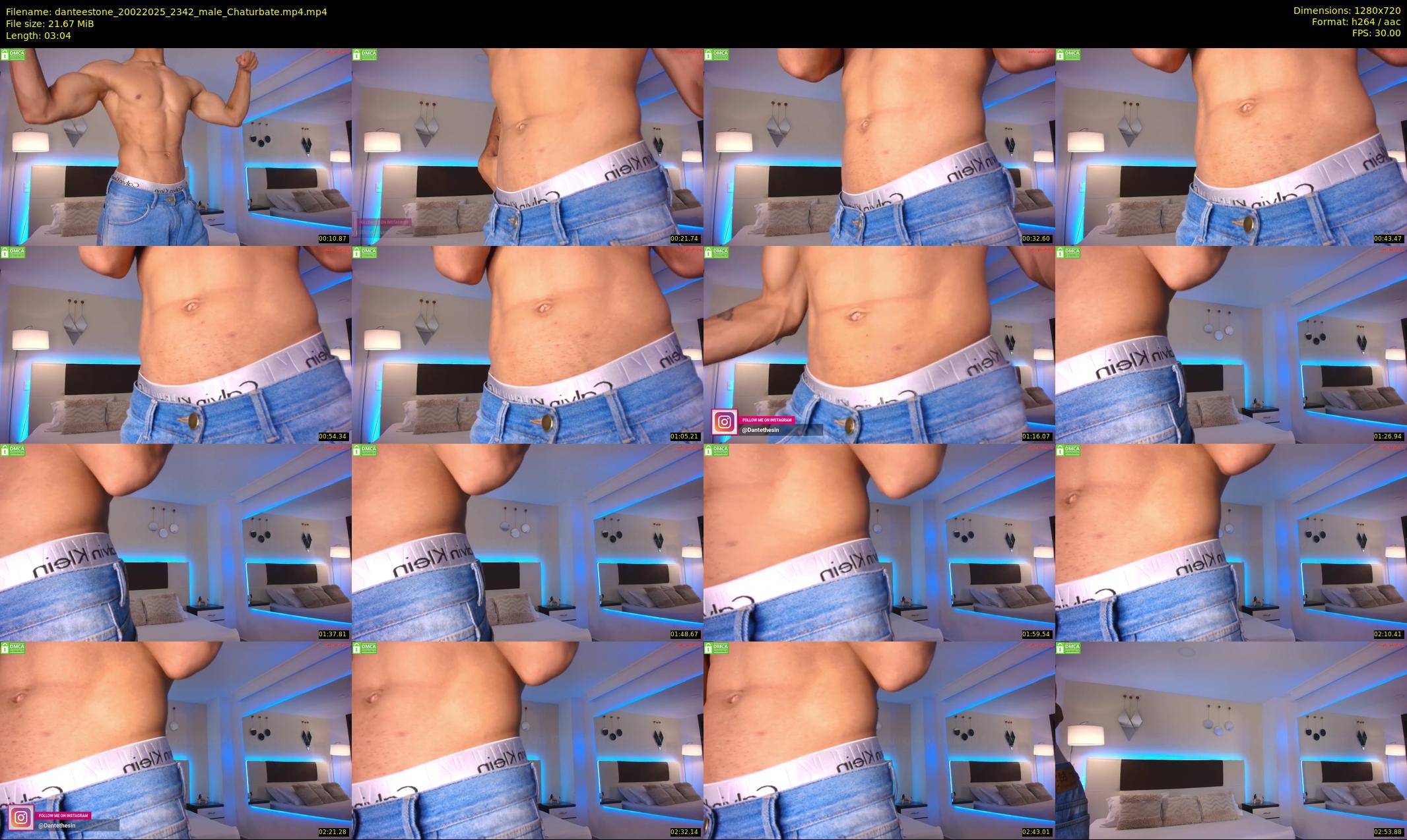 danteestone — 4 minute Chaturbate male cam show recording, 720p, Feb 20, 2025