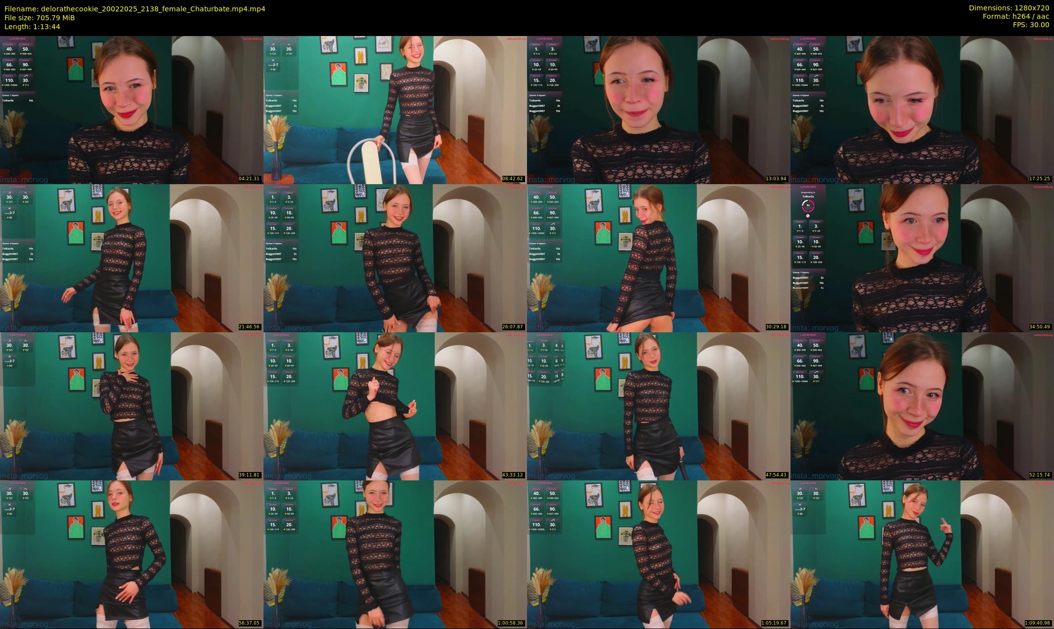 delorathecookie — 74 minute Chaturbate female cam show recording, 720p, Feb 20, 2025