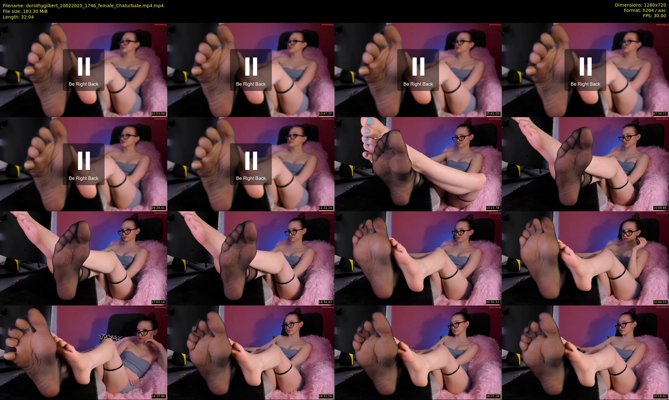 dorothygilbert — 33 minute Chaturbate female cam show recording, 720p, Feb 20, 2025