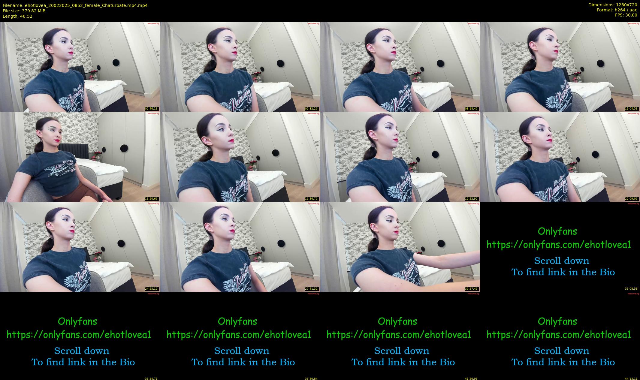 ehotlovea — 47 minute Chaturbate female cam show recording, 720p, Feb 20, 2025