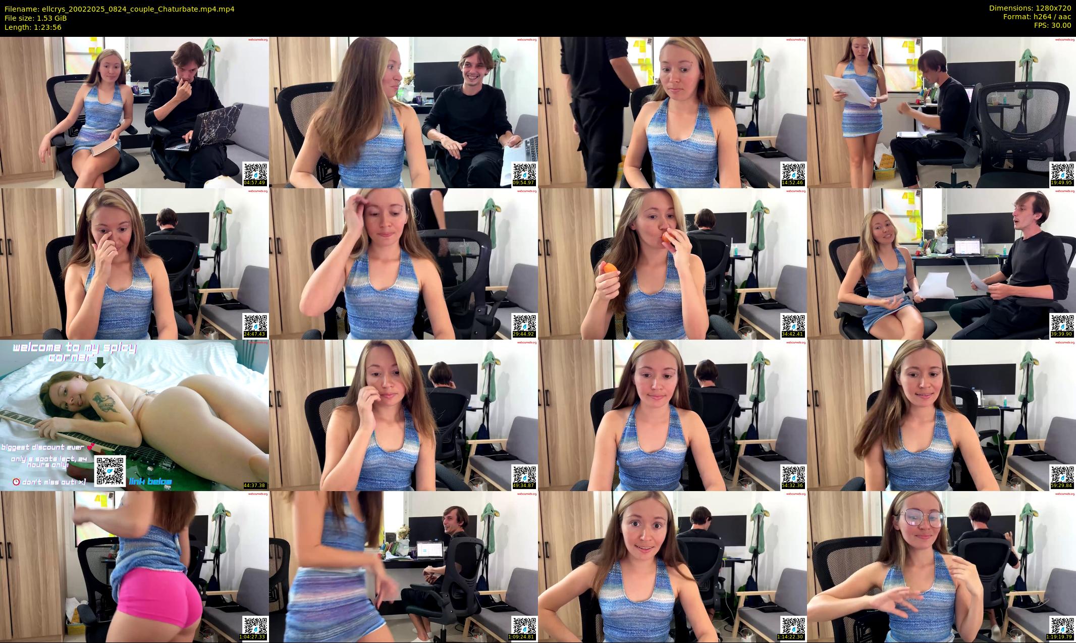 ellcrys — 84 minute Chaturbate couple cam show recording, 720p, Feb 20, 2025