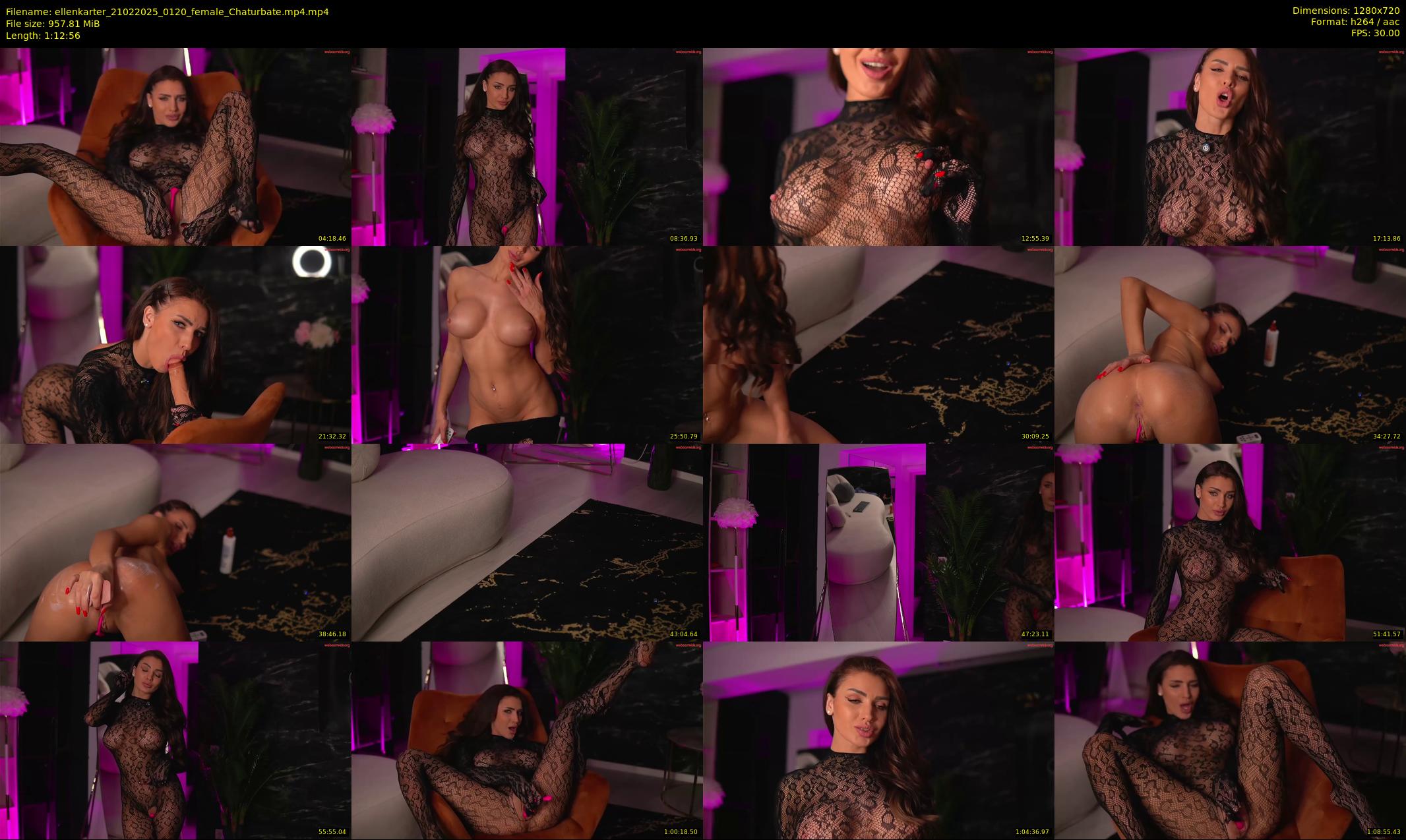 ellenkarter — 73 minute Chaturbate female cam show recording, 720p, Feb 21, 2025