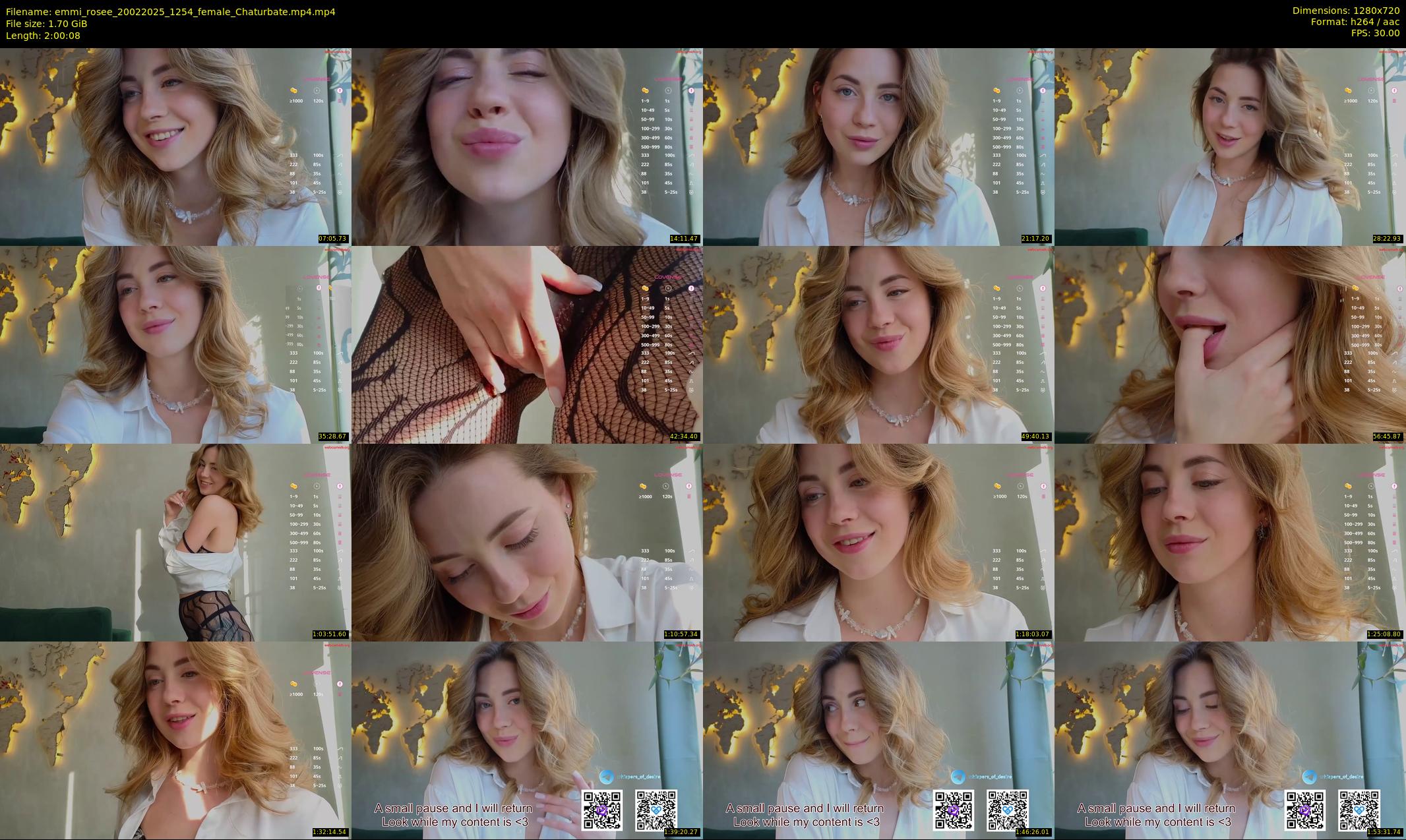 emmi_rosee — 121 minute Chaturbate female cam show recording, 720p, Feb 20, 2025