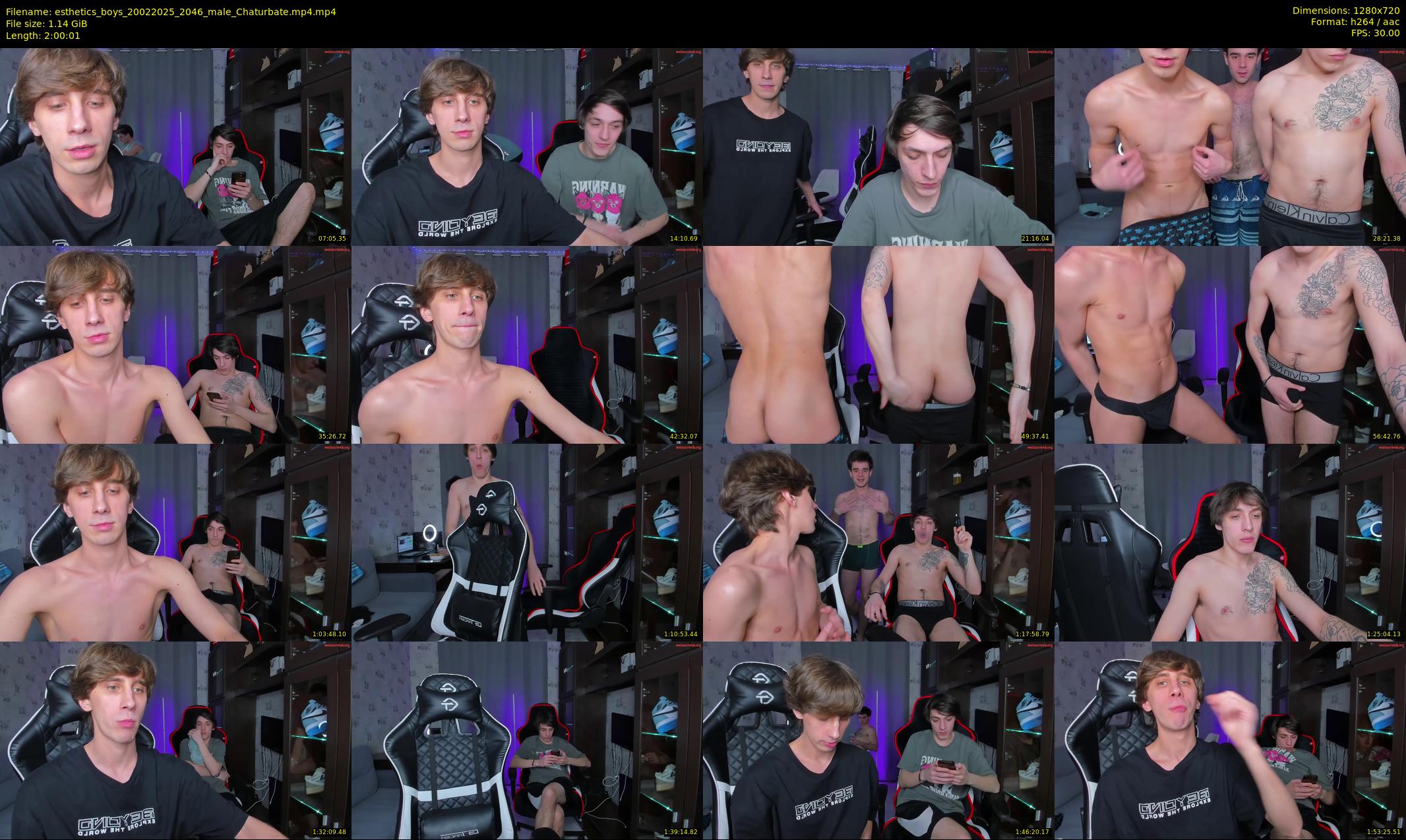 esthetics_boys — 121 minute Chaturbate male cam show recording, 720p, Feb 20, 2025
