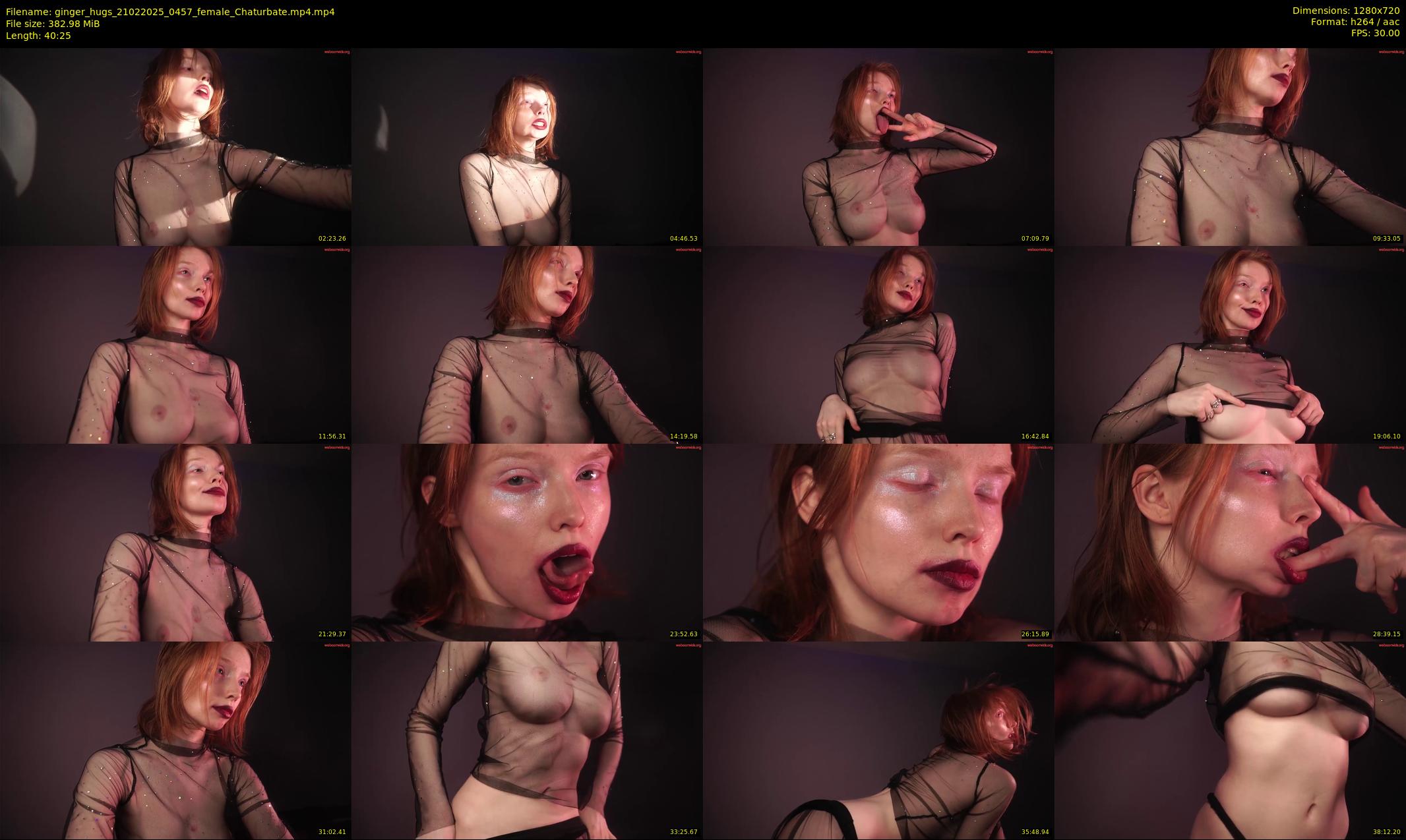 ginger_hugs — 41 minute Chaturbate female cam show recording, 720p, Feb 21, 2025