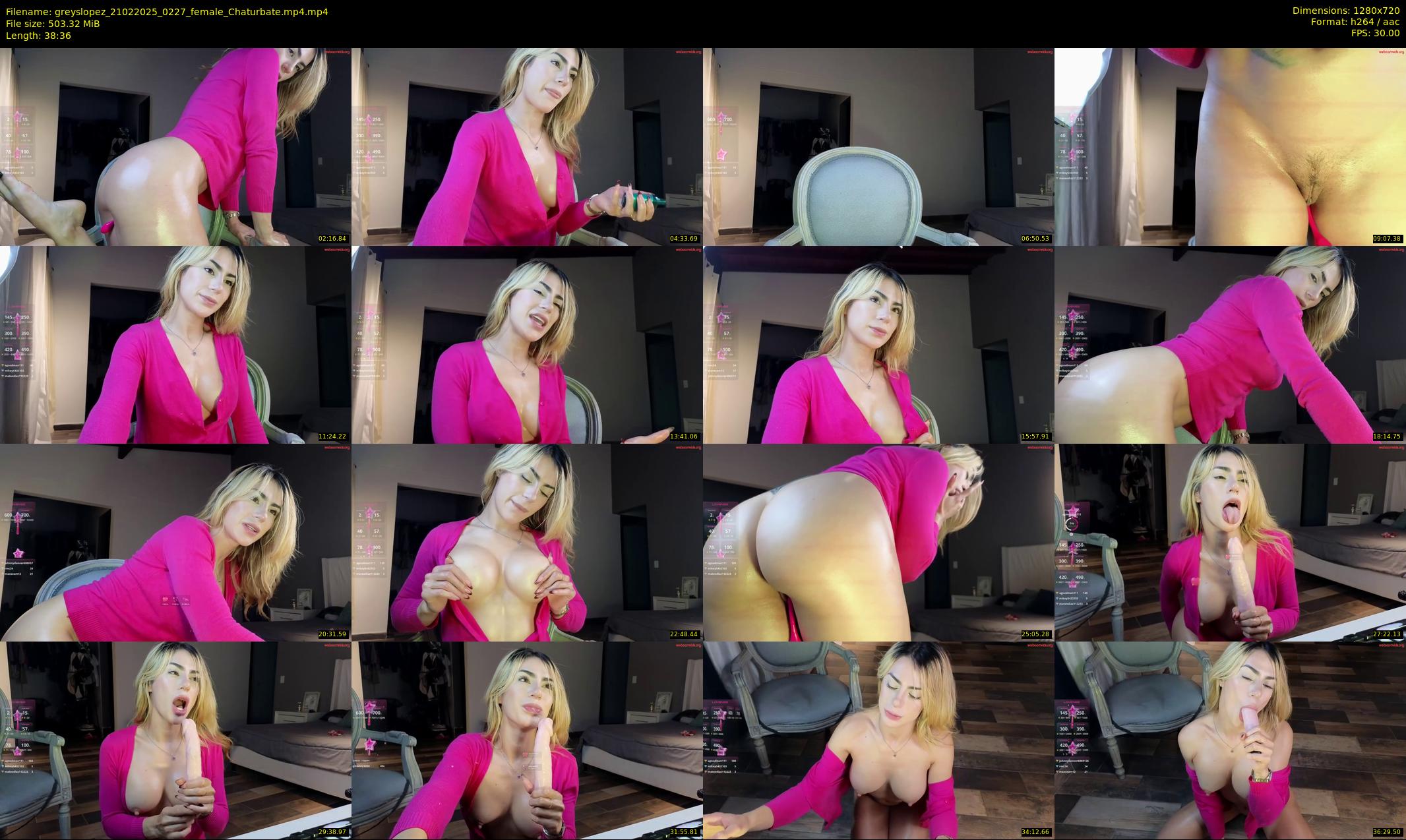 greyslopez — 39 minute Chaturbate female cam show recording, 720p, Feb 21, 2025