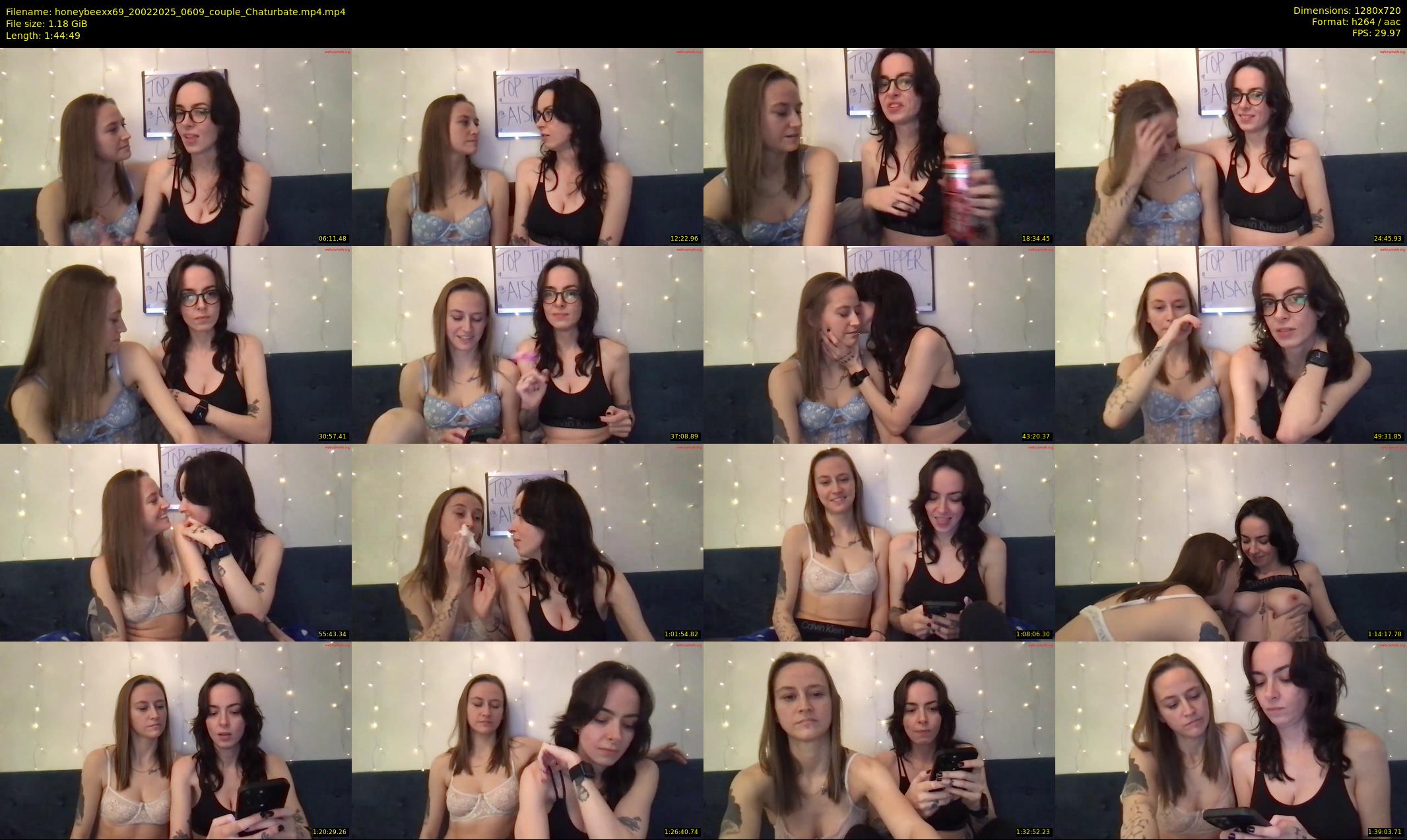 honeybeexx69 — 105 minute Chaturbate couple cam show recording, 720p, Feb 20, 2025