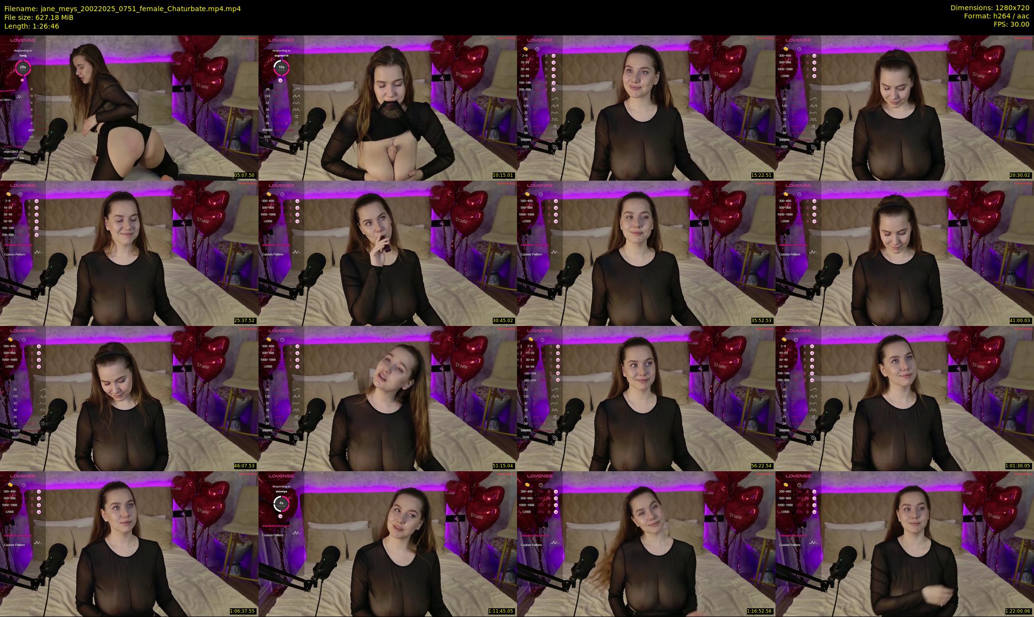 jane_meys — 87 minute Chaturbate female cam show recording, 720p, Feb 20, 2025