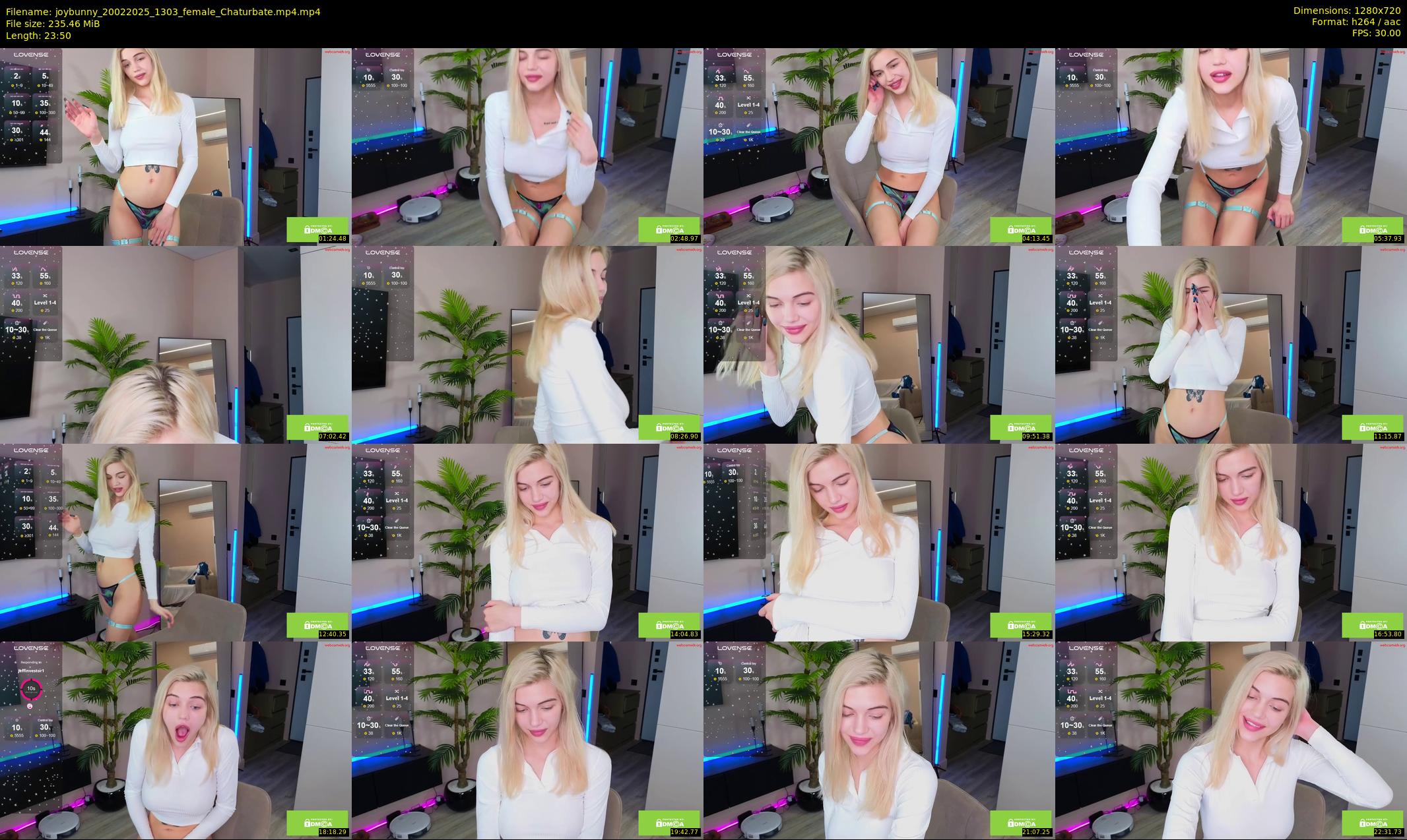 joybunny — 24 minute Chaturbate female cam show recording, 720p, Feb 20, 2025