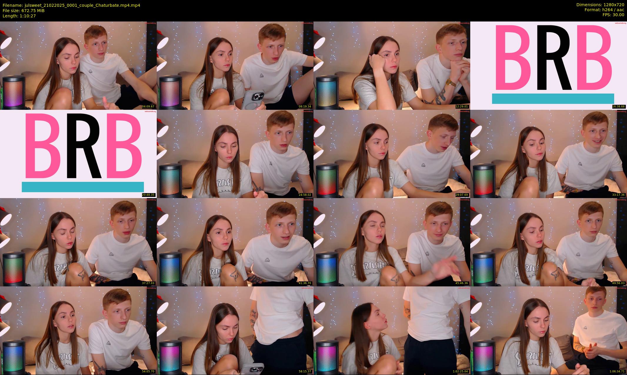 julsweet — 71 minute Chaturbate male cam show recording, 720p, Feb 21, 2025