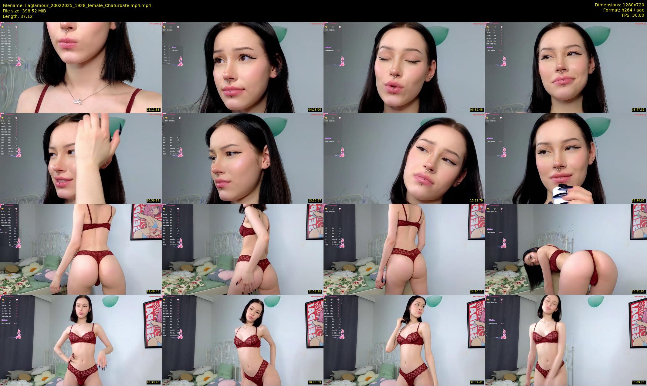liaglamour — 38 minute Chaturbate female cam show recording, 720p, Feb 20, 2025