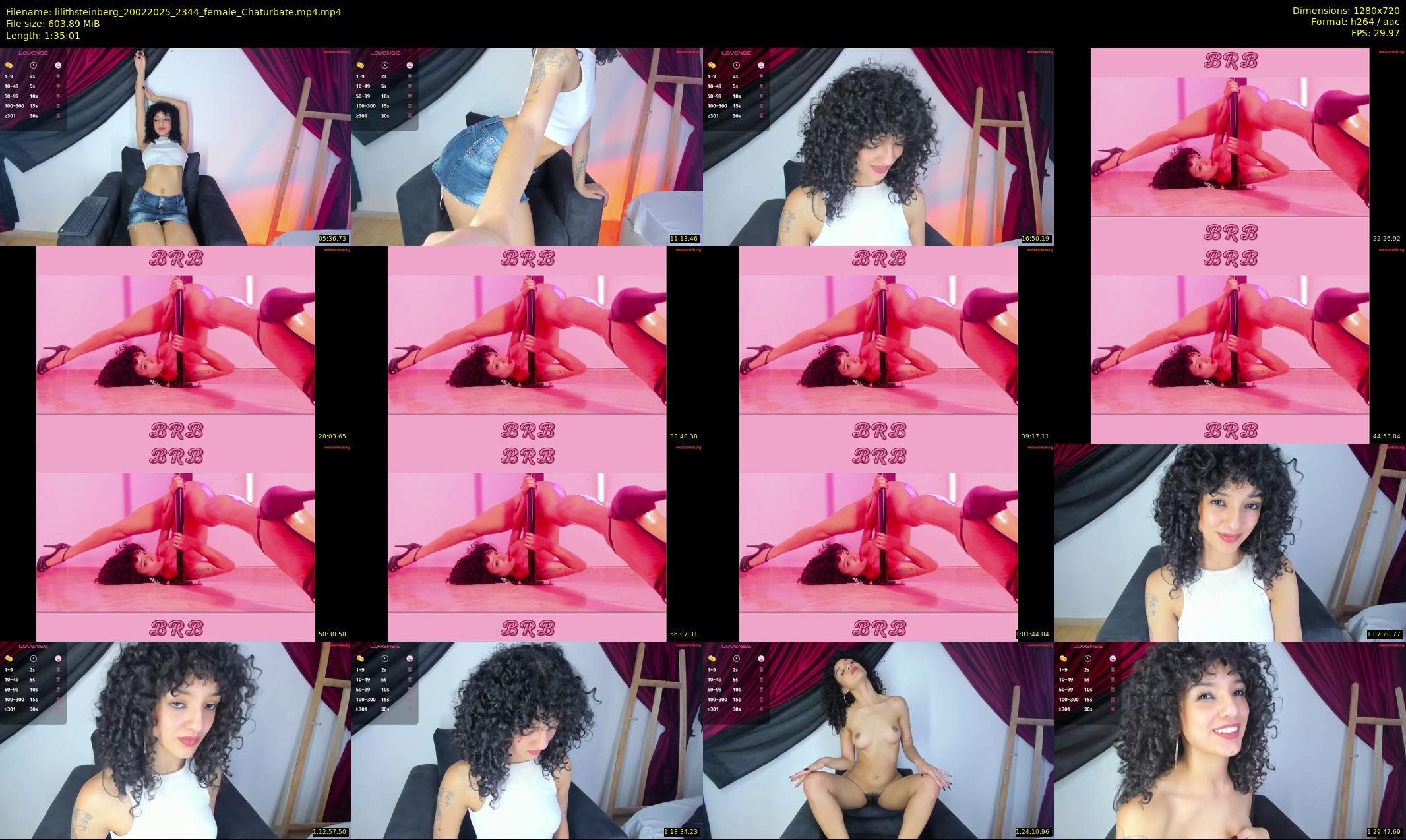 lilithsteinberg — 96 minute Chaturbate female cam show recording, 720p, Feb 20, 2025