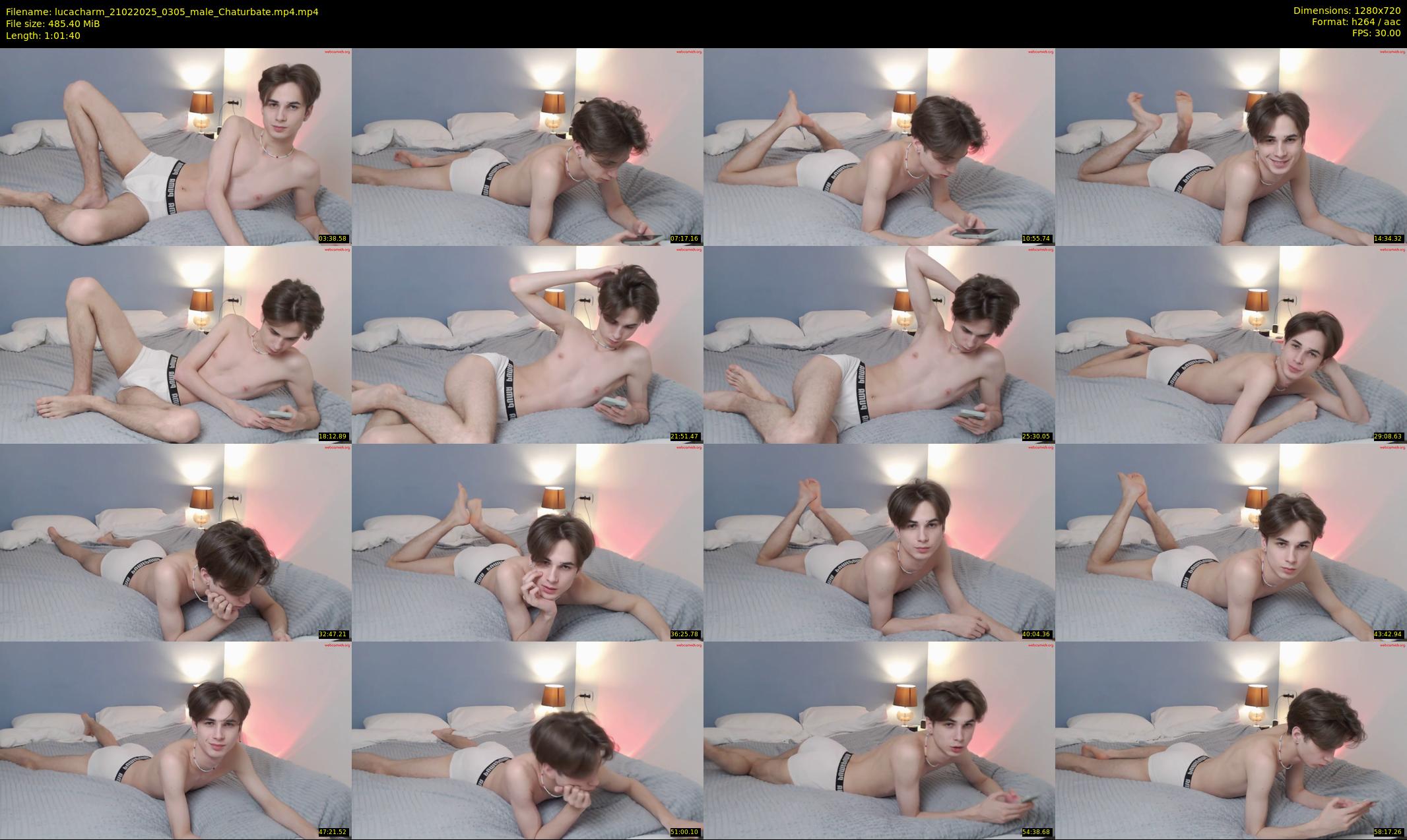lucacharm — 62 minute Chaturbate male cam show recording, 720p, Feb 21, 2025