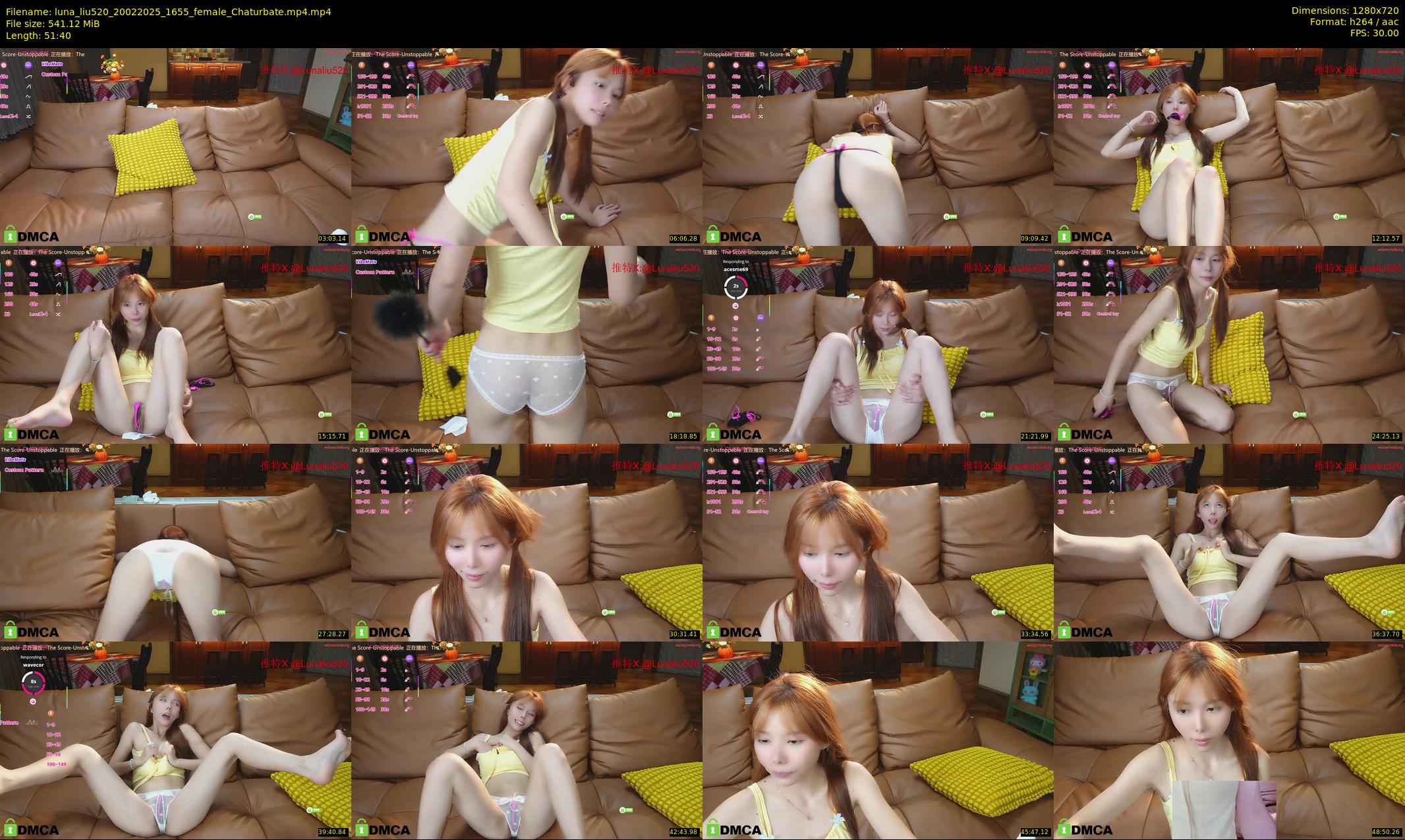 luna_liu520 — 52 minute Chaturbate female cam show recording, 720p, Feb 20, 2025