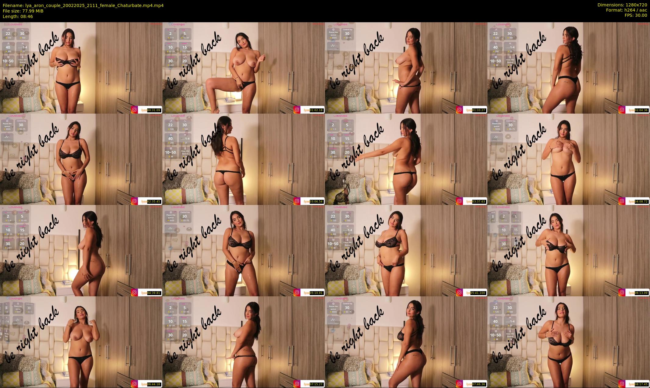 lya_aron_couple — 9 minute Chaturbate couple cam show recording, 720p, Feb 20, 2025