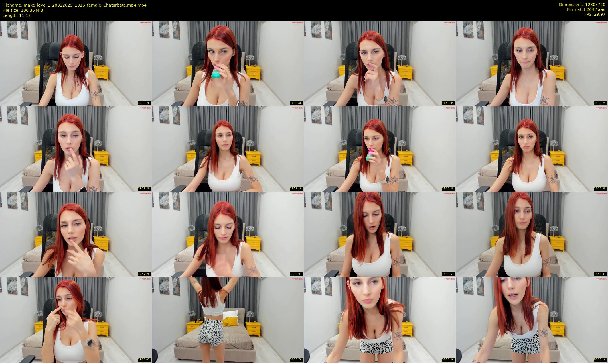 make_love_1 — 12 minute Chaturbate female cam show recording, 720p, Feb 20, 2025