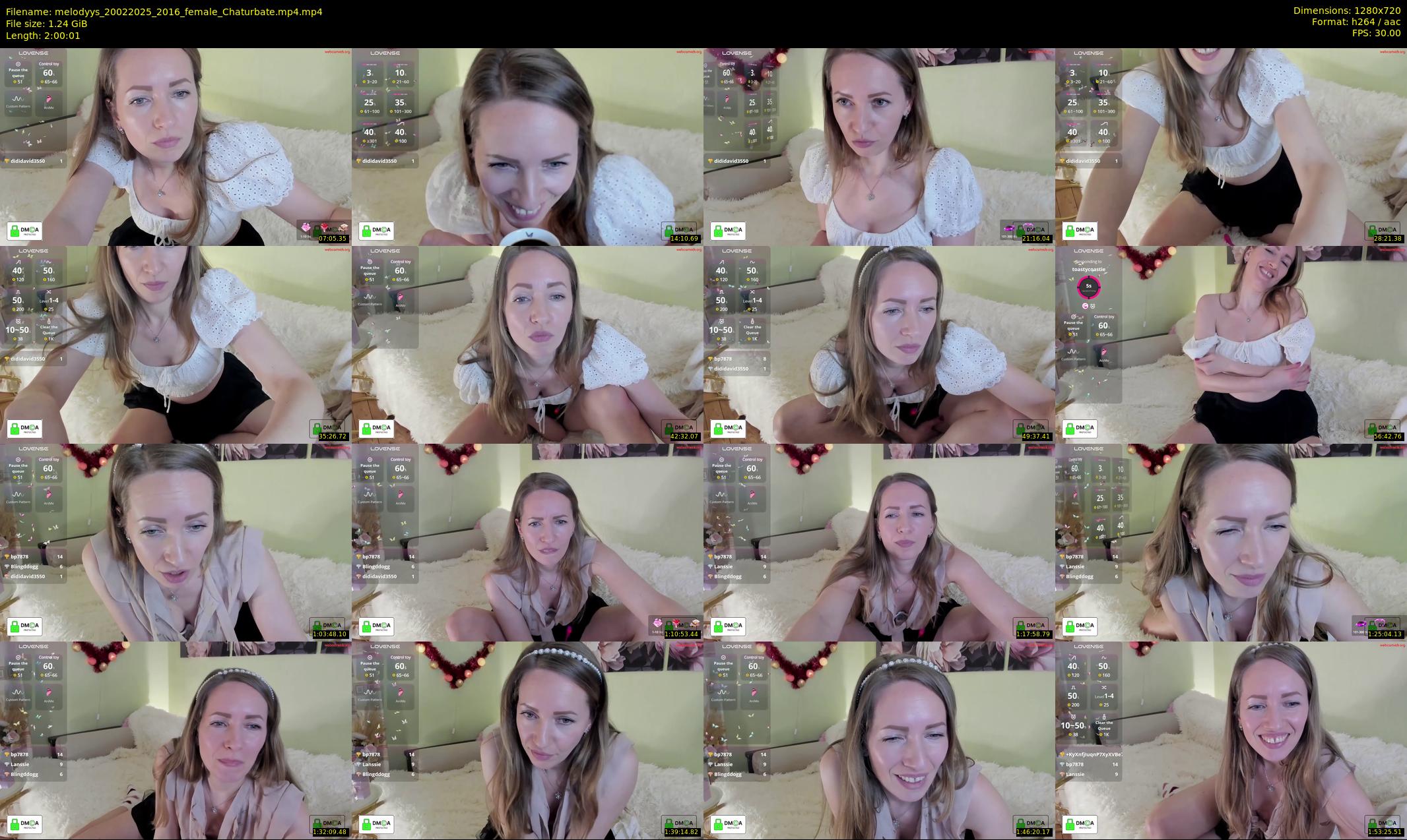 melodyys — 121 minute Chaturbate female cam show recording, 720p, Feb 20, 2025