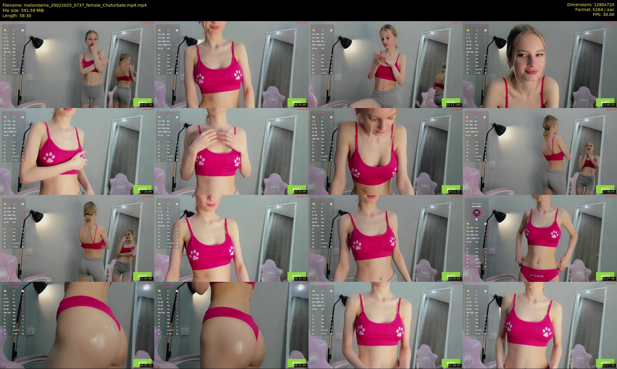 melondama — 59 minute Chaturbate female cam show recording, 720p, Feb 20, 2025
