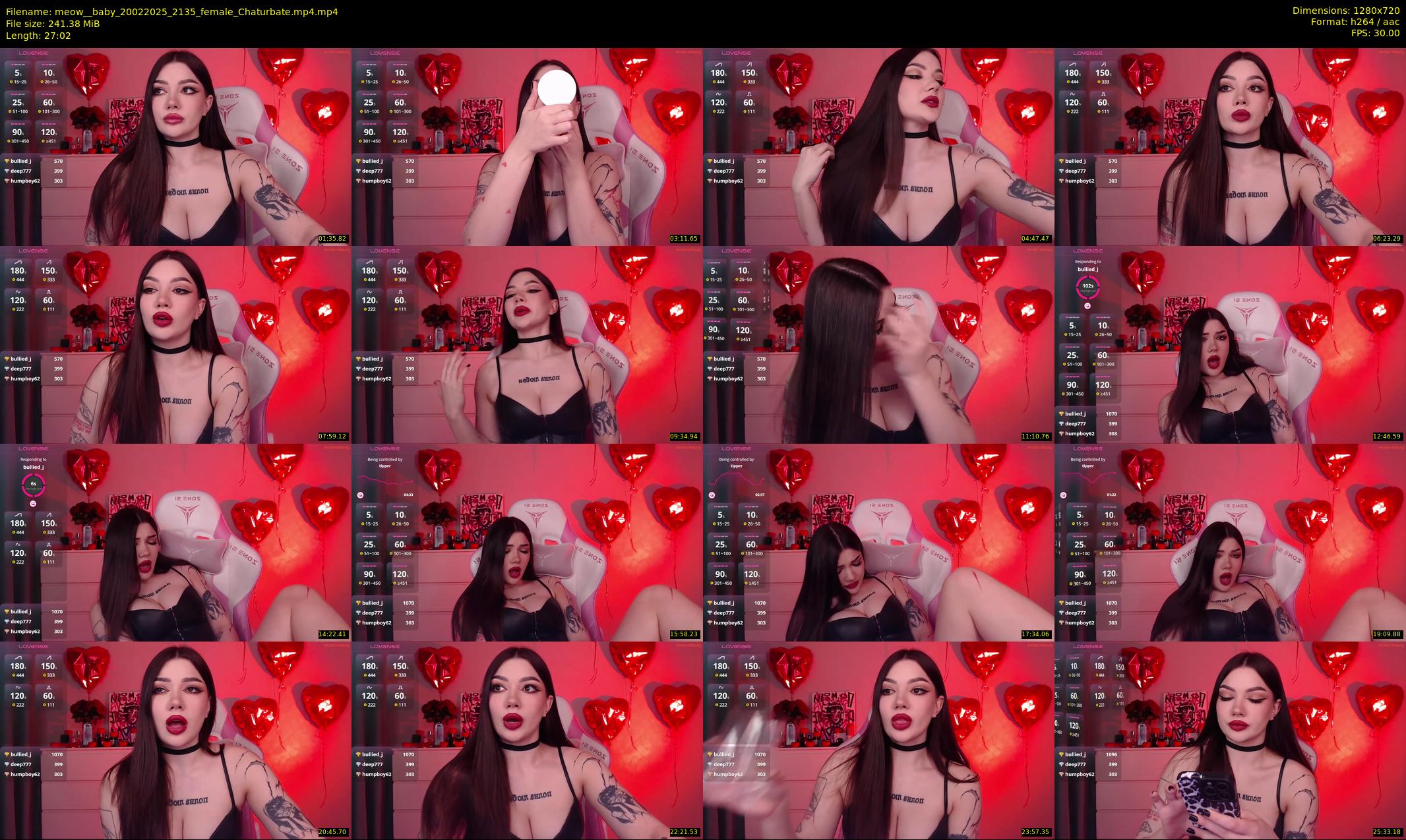 meow__baby — 28 minute Chaturbate female cam show recording, 720p, Feb 20, 2025