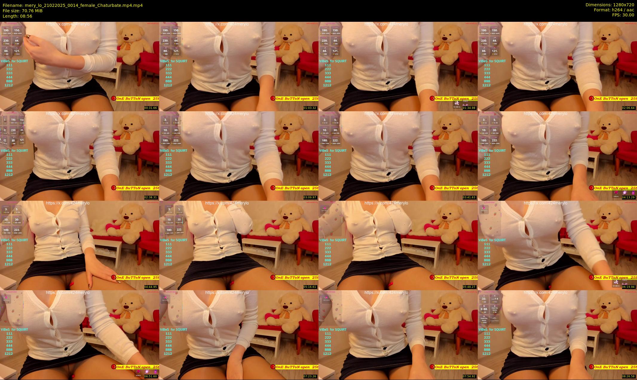 mery_lo — 9 minute Chaturbate female cam show recording, 720p, Feb 21, 2025