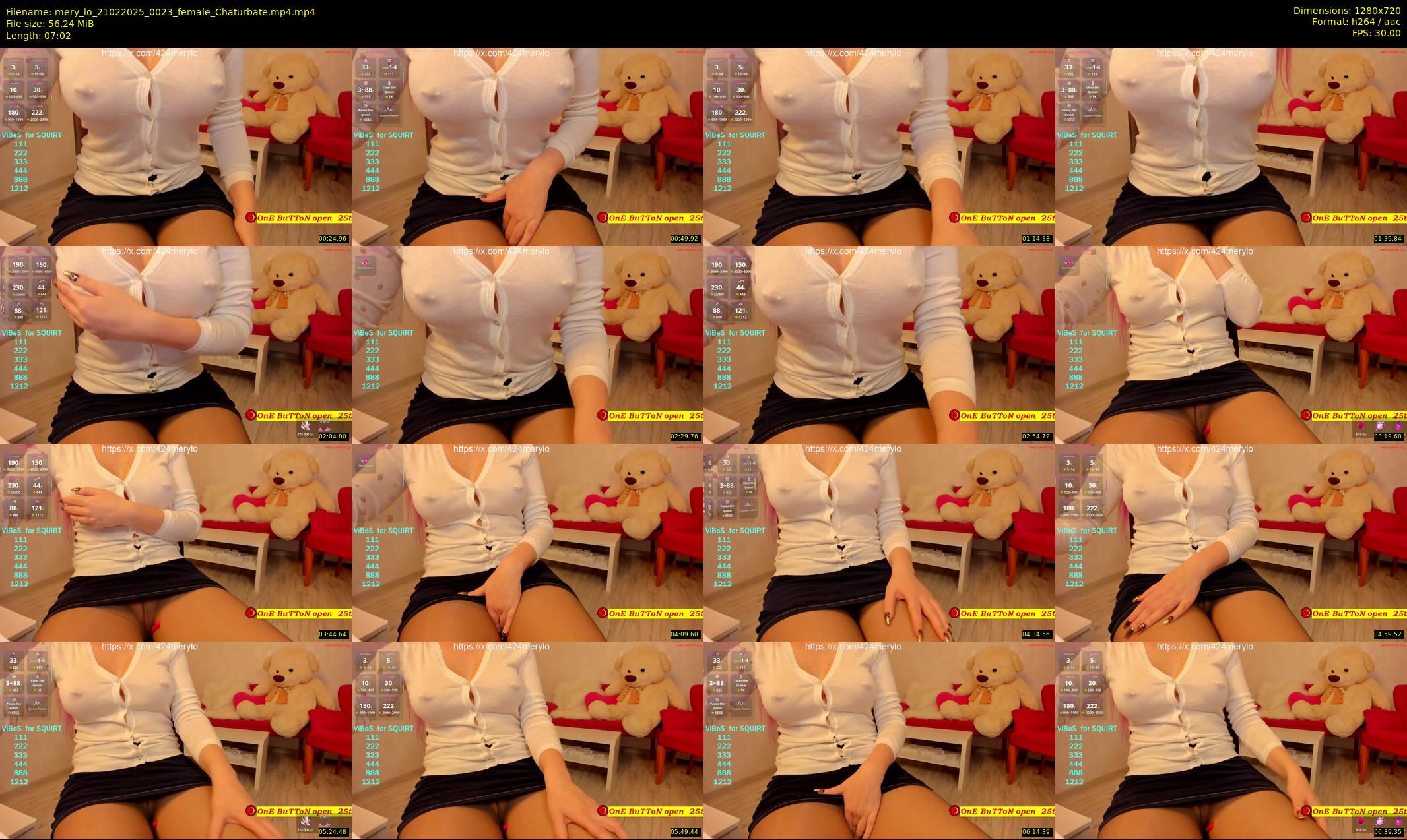 mery_lo — 8 minute Chaturbate female cam show recording, 720p, Feb 21, 2025
