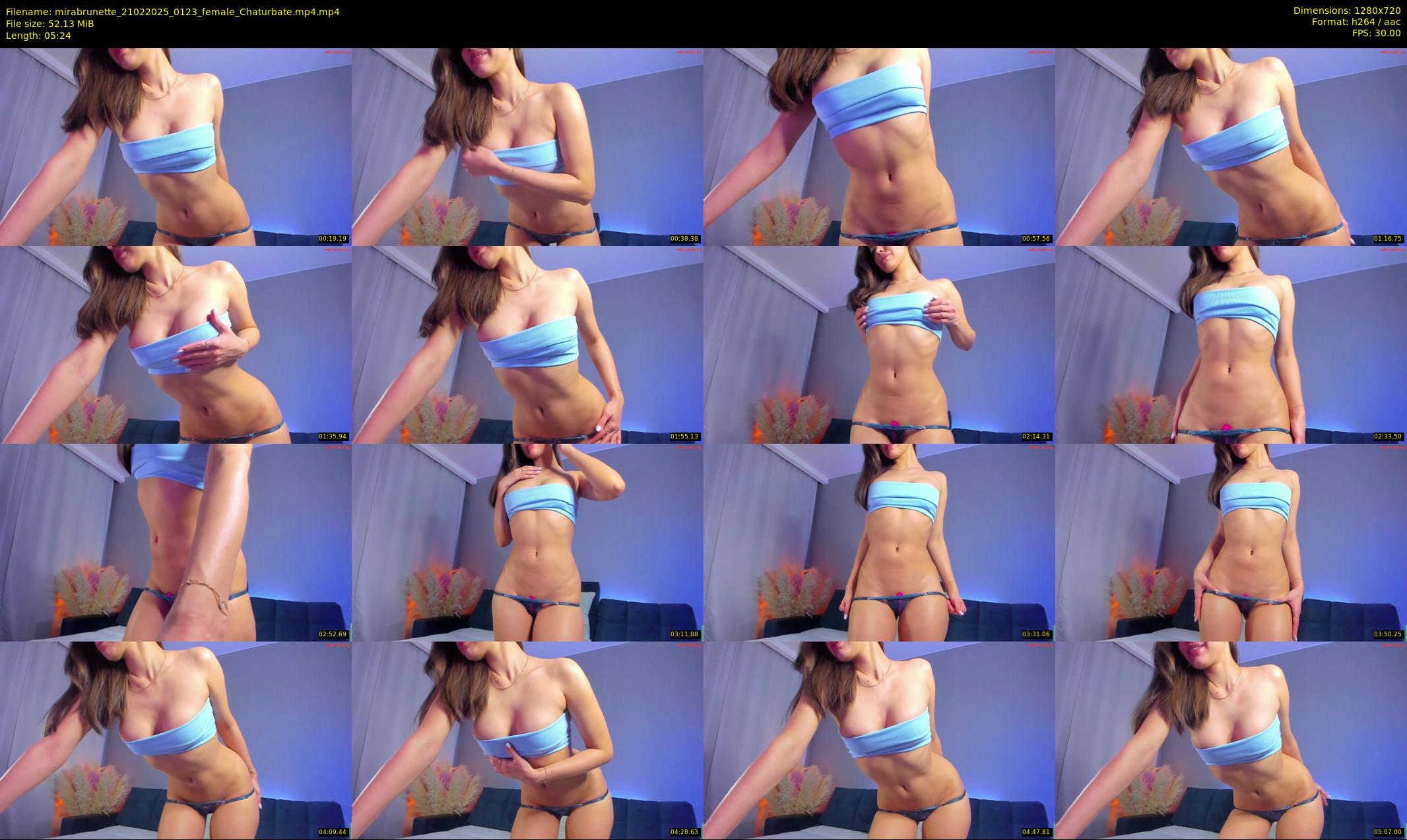 mirabrunette — 6 minute Chaturbate female cam show recording, 720p, Feb 21, 2025