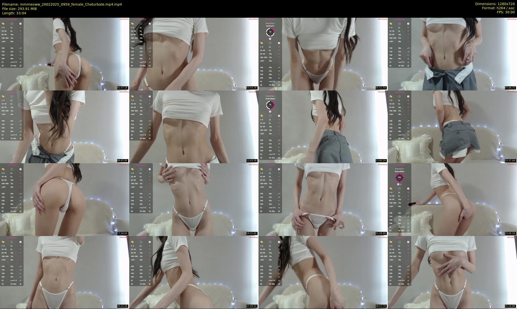 mmmeoww — 34 minute Chaturbate female cam show recording, 720p, Feb 20, 2025