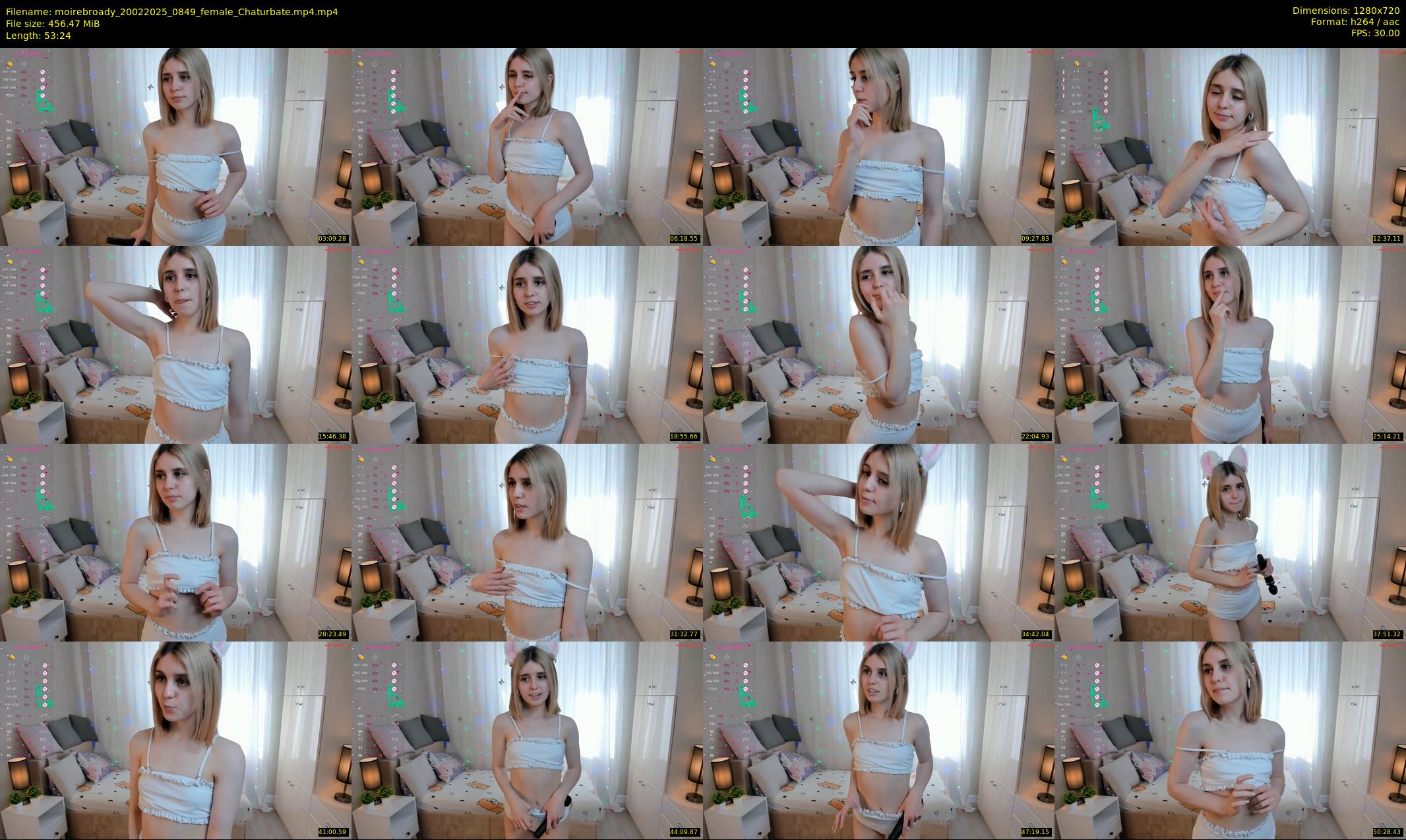 moirebroady — 54 minute Chaturbate female cam show recording, 720p, Feb 20, 2025