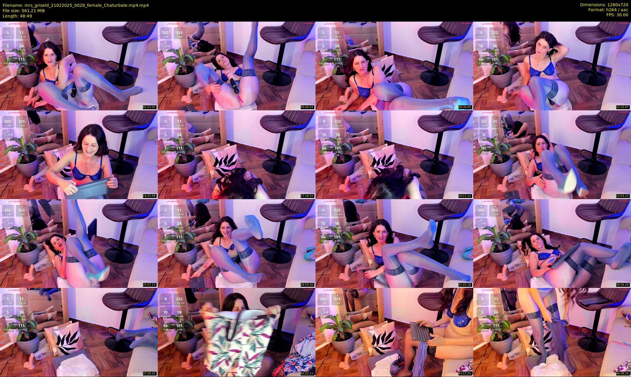mrs_griseld — 49 minute Chaturbate female cam show recording, 720p, Feb 21, 2025