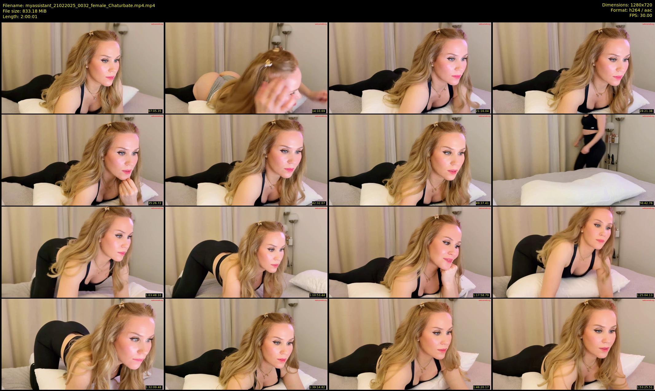 myassistant — 121 minute Chaturbate female cam show recording, 720p, Feb 21, 2025