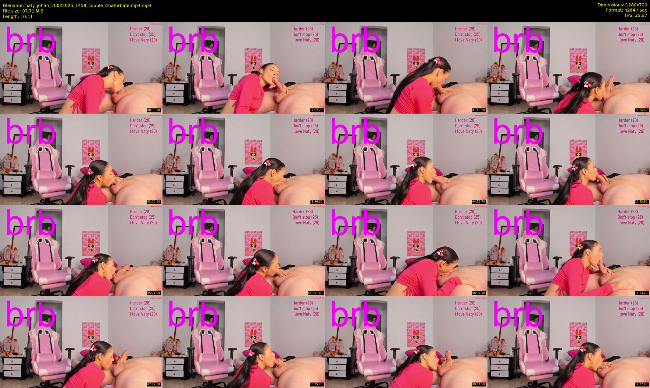 naty_johan — 11 minute Chaturbate couple cam show recording, 720p, Feb 20, 2025