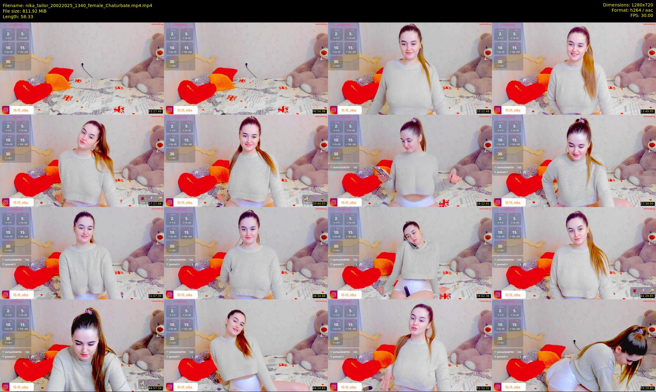 nika_tailor — 59 minute Chaturbate female cam show recording, 720p, Feb 20, 2025