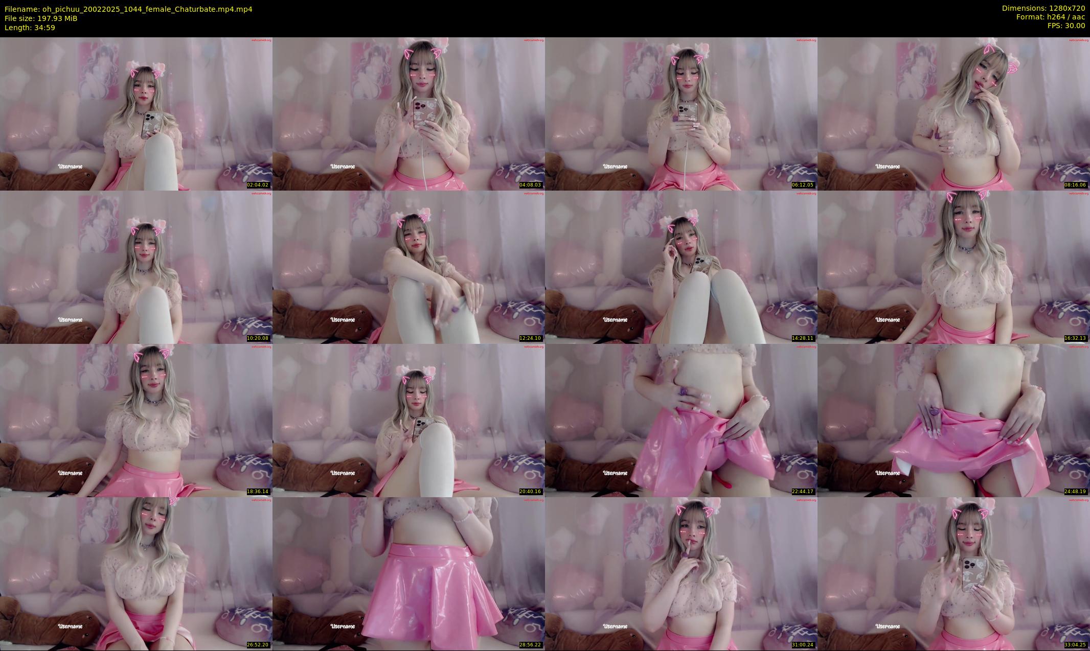 oh_pichuu — 35 minute Chaturbate female cam show recording, 720p, Feb 20, 2025