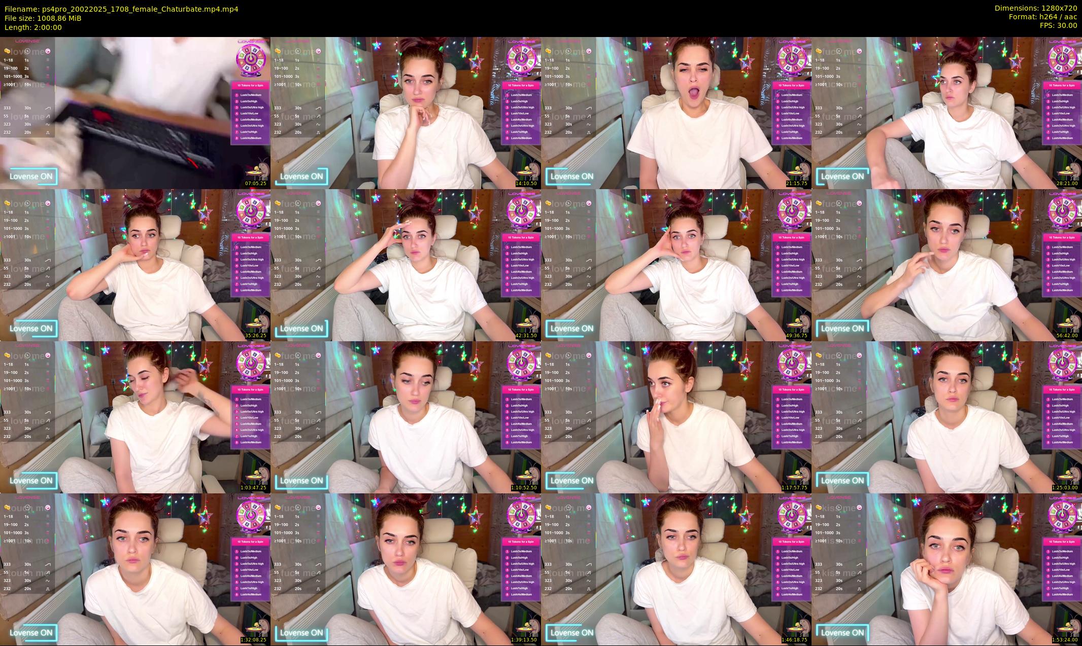 ps4pro — 120 minute Chaturbate female cam show recording, 720p, Feb 20, 2025