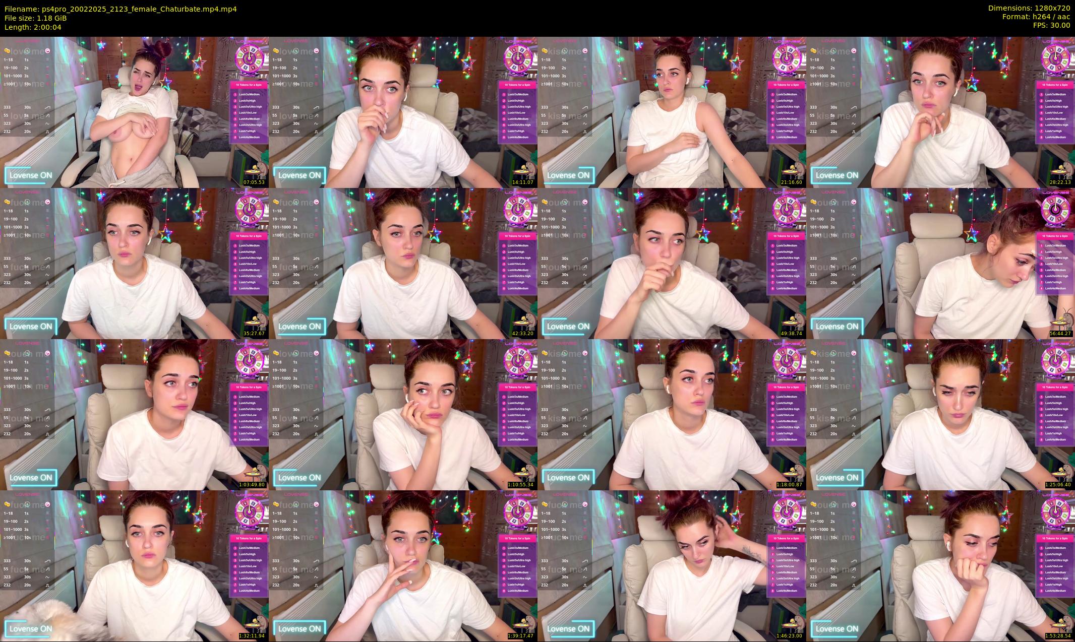 ps4pro — 121 minute Chaturbate female cam show recording, 720p, Feb 20, 2025