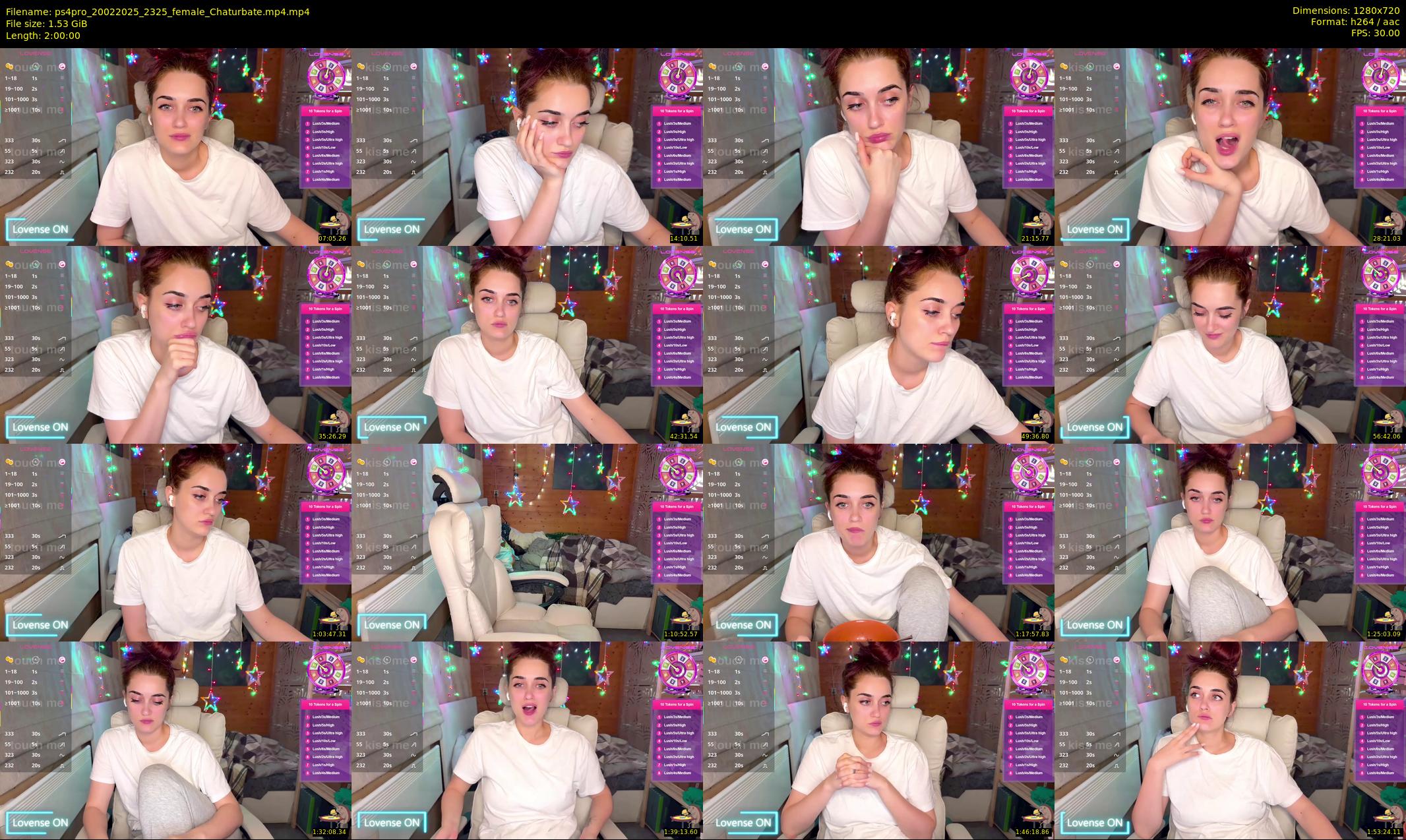 ps4pro — 120 minute Chaturbate female cam show recording, 720p, Feb 20, 2025