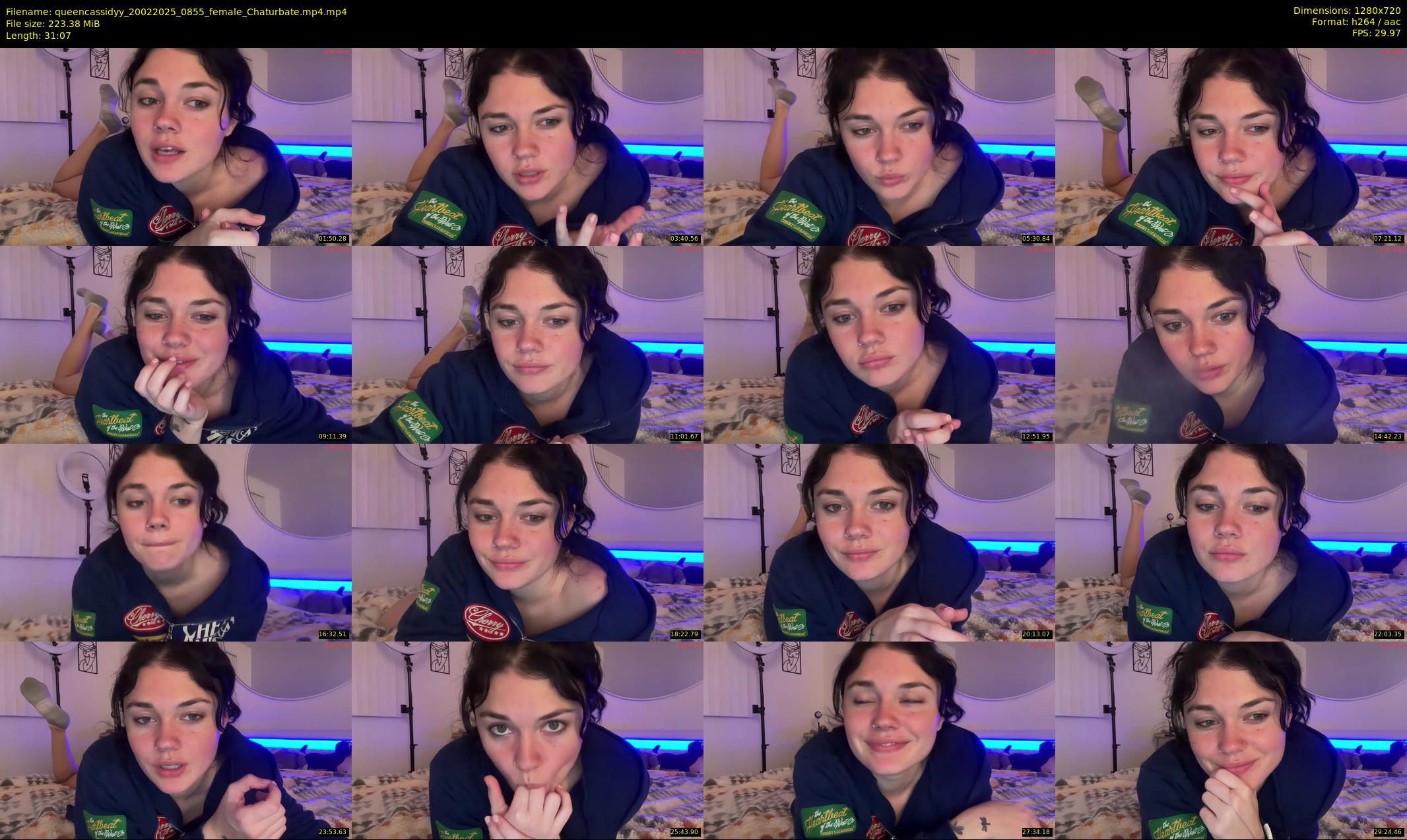 queencassidyy — 32 minute Chaturbate female cam show recording, 720p, Feb 20, 2025