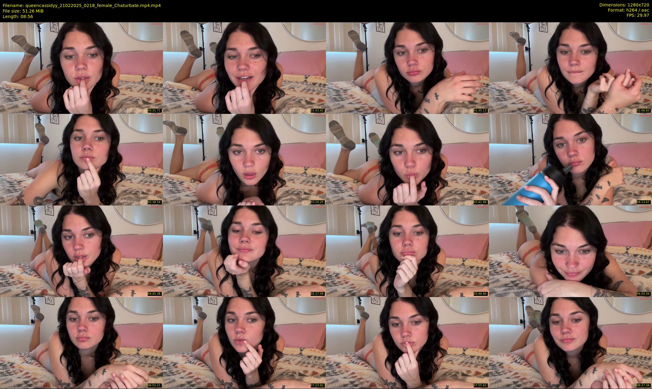 queencassidyy — 9 minute Chaturbate female cam show recording, 720p, Feb 21, 2025