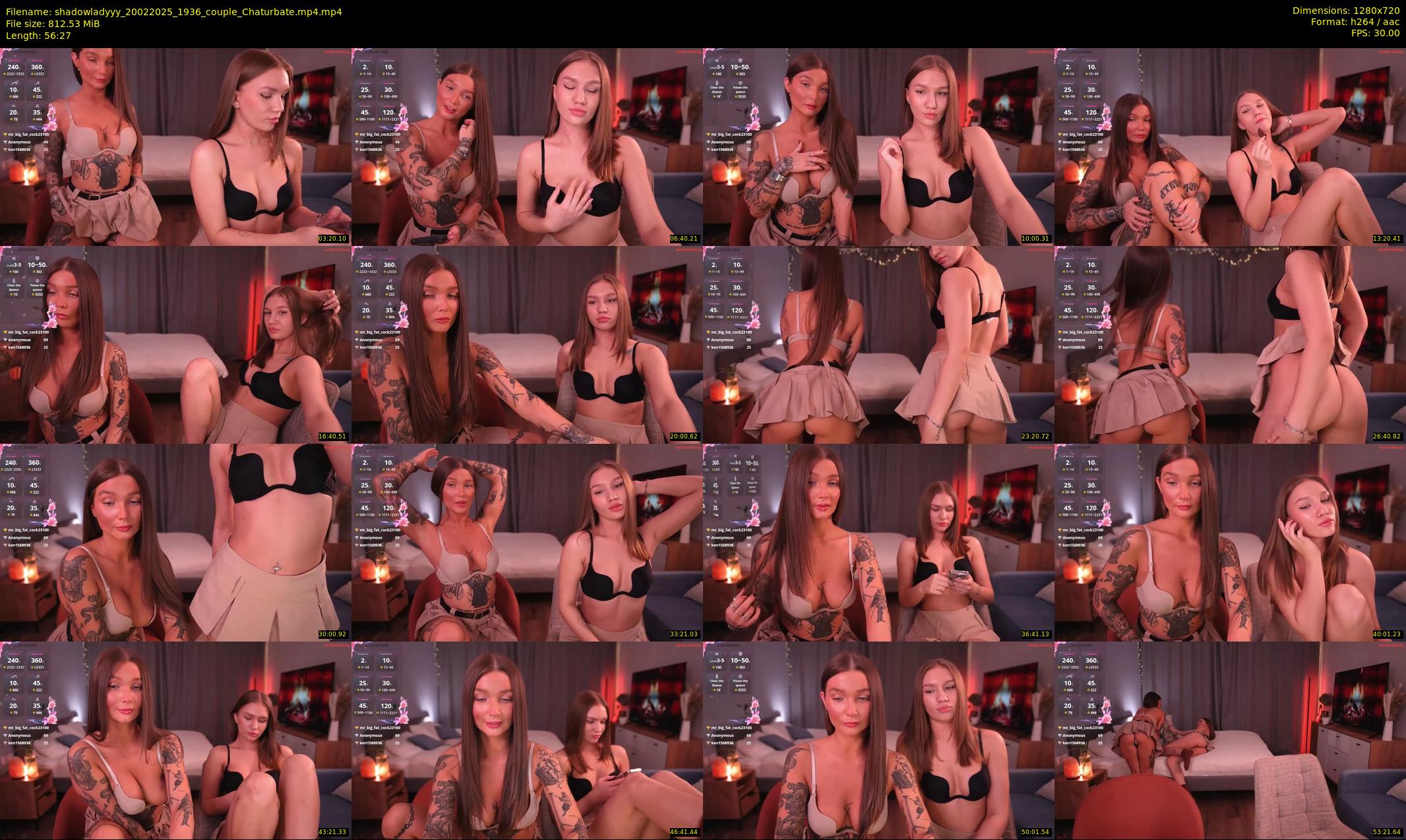 shadowladyyy — 57 minute Chaturbate couple cam show recording, 720p, Feb 20, 2025