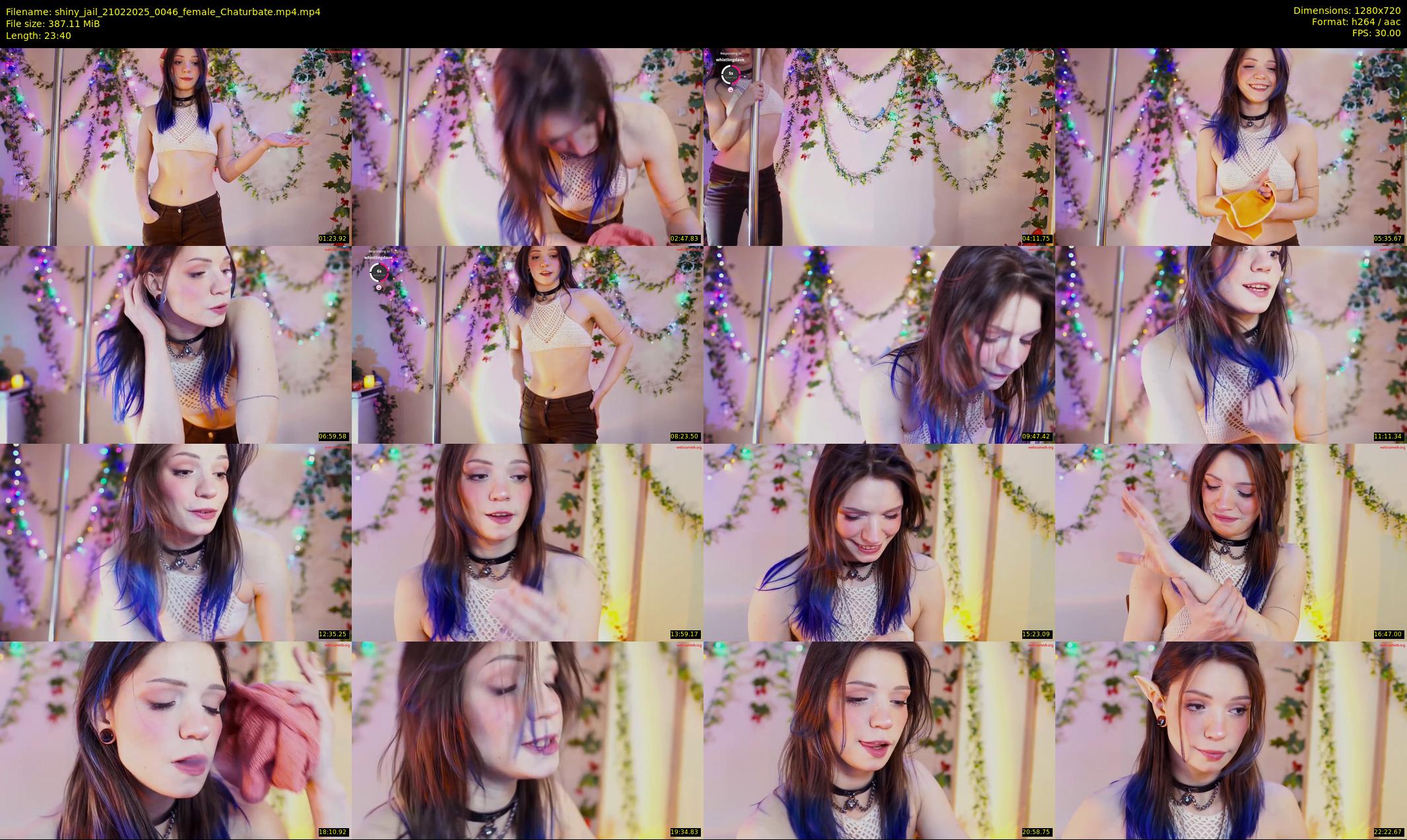 shiny_jail — 24 minute Chaturbate female cam show recording, 720p, Feb 21, 2025