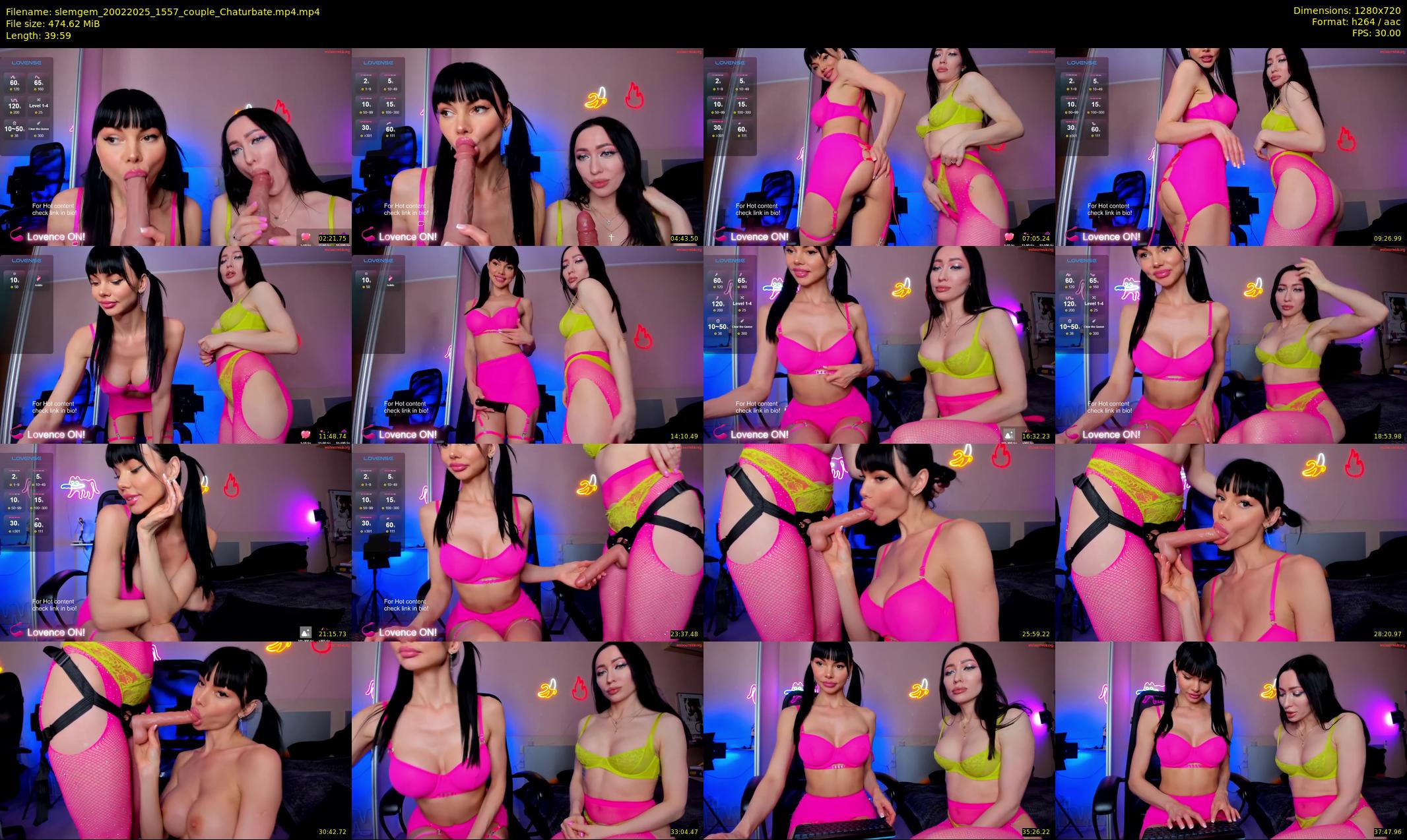 slemgem — 40 minute Chaturbate couple cam show recording, 720p, Feb 20, 2025