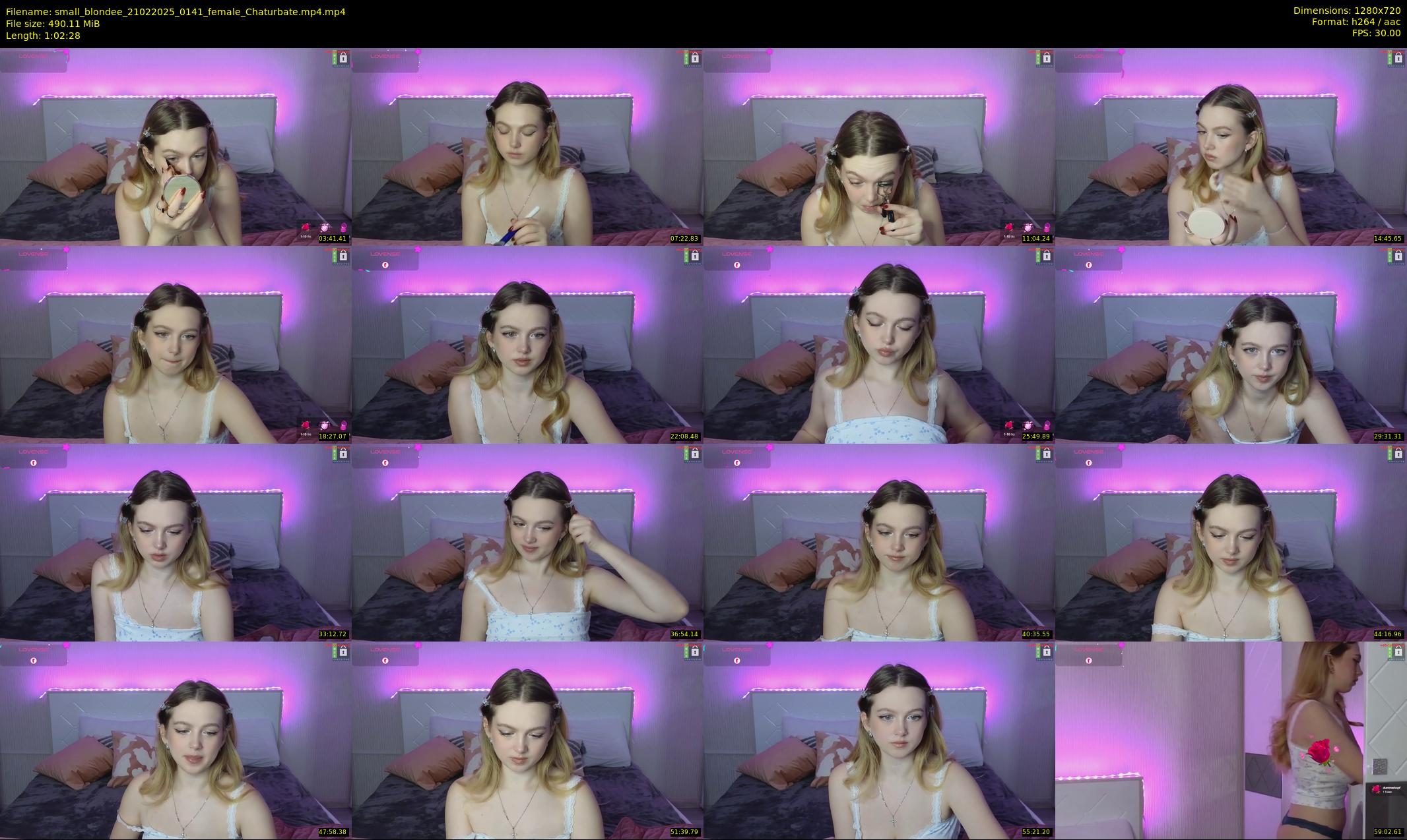 small_blondee — 63 minute Chaturbate female cam show recording, 720p, Feb 21, 2025