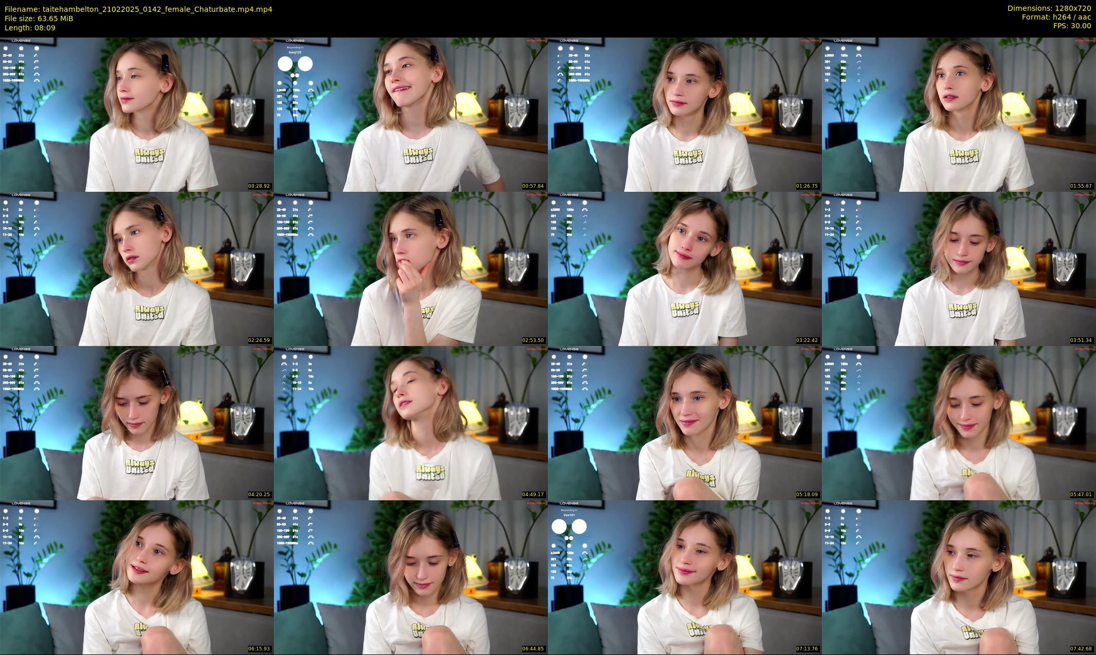 taitehambelton — 9 minute Chaturbate female cam show recording, 720p, Feb 21, 2025