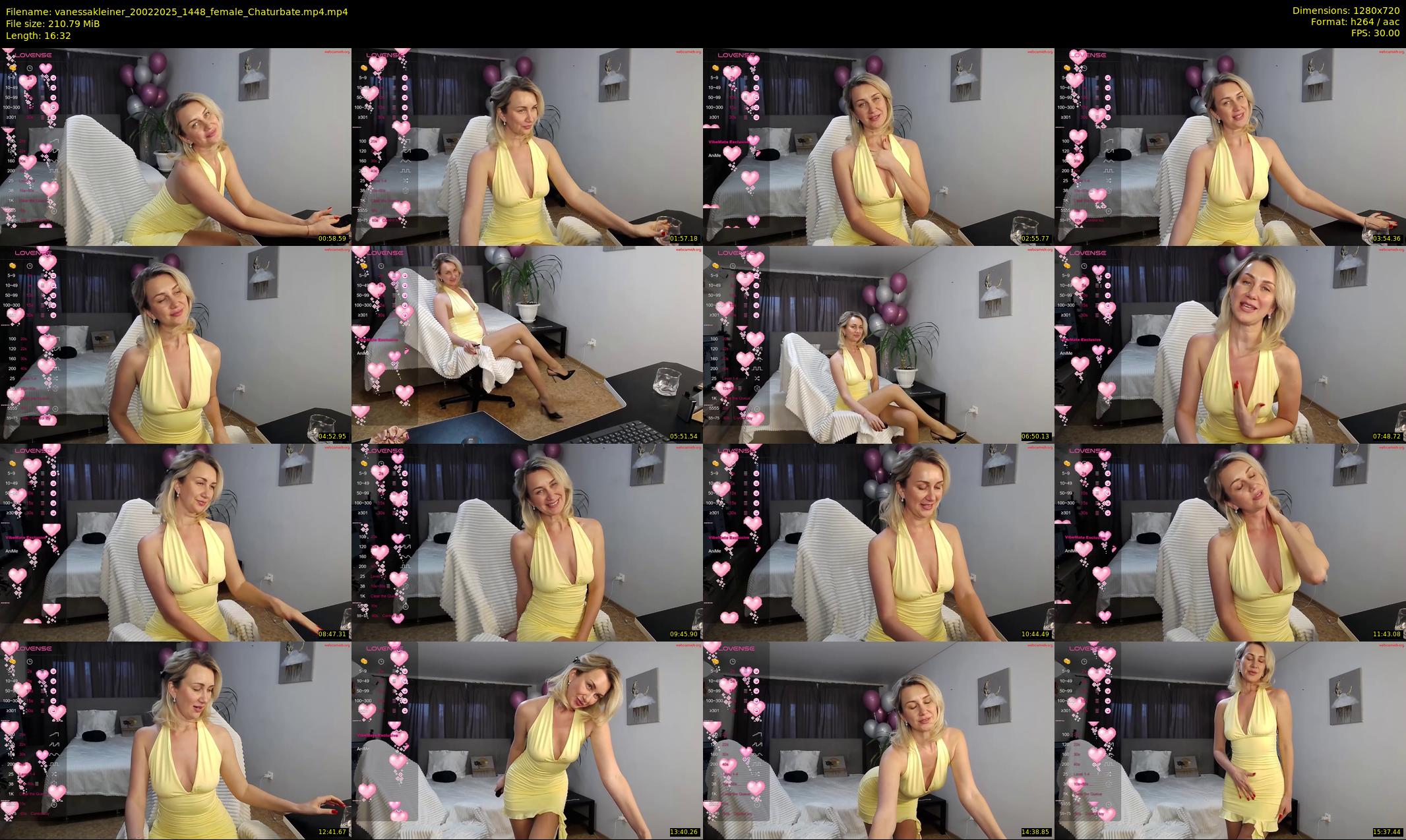 vanessakleiner — 17 minute Chaturbate female cam show recording, 720p, Feb 20, 2025