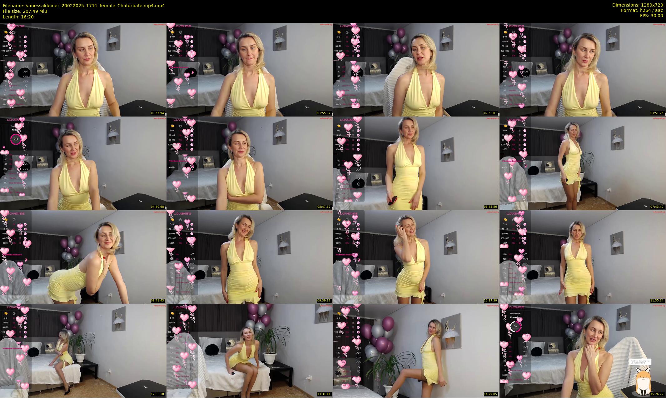 vanessakleiner — 17 minute Chaturbate female cam show recording, 720p, Feb 20, 2025