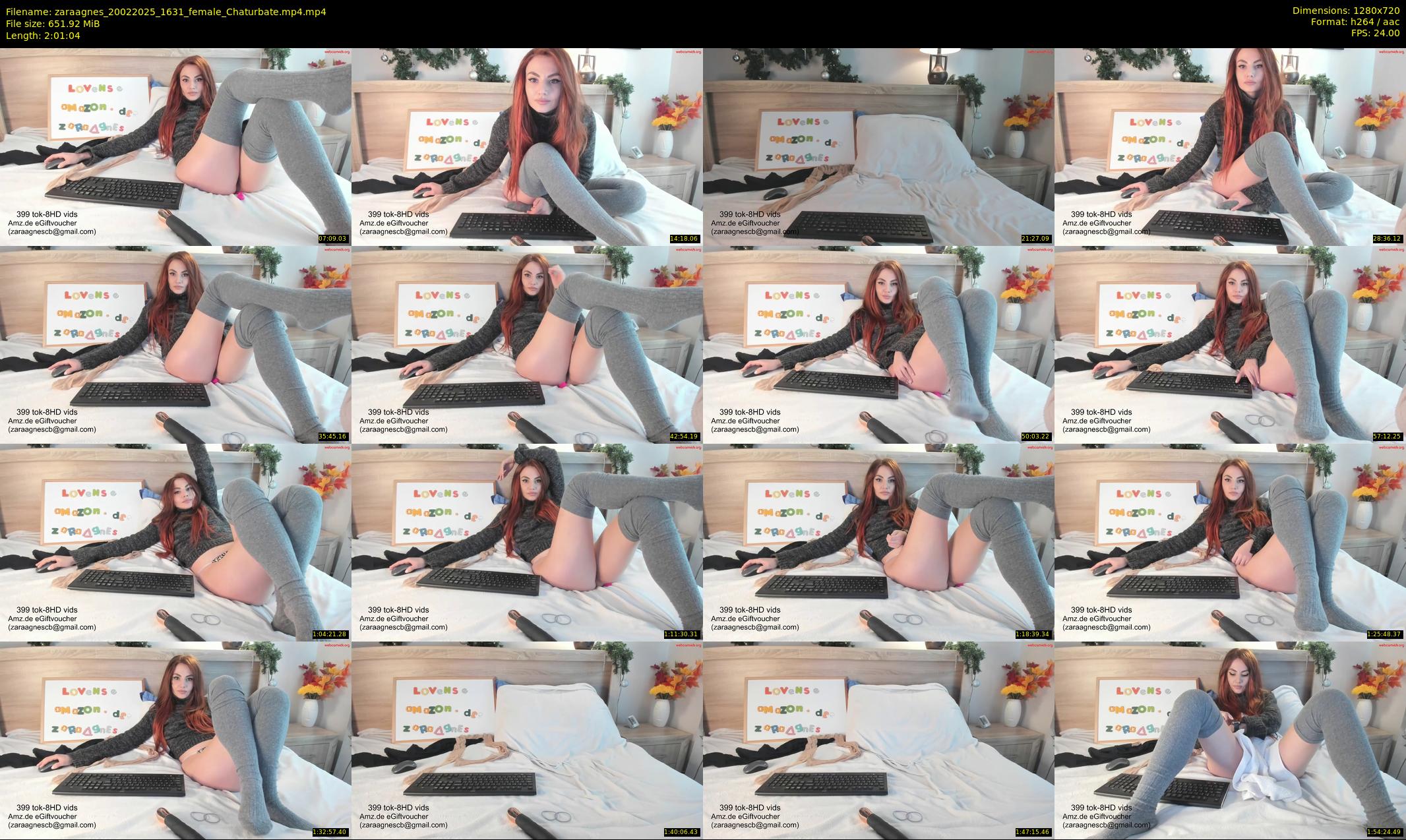 zaraagnes — 122 minute Chaturbate female cam show recording, 720p, Feb 20, 2025